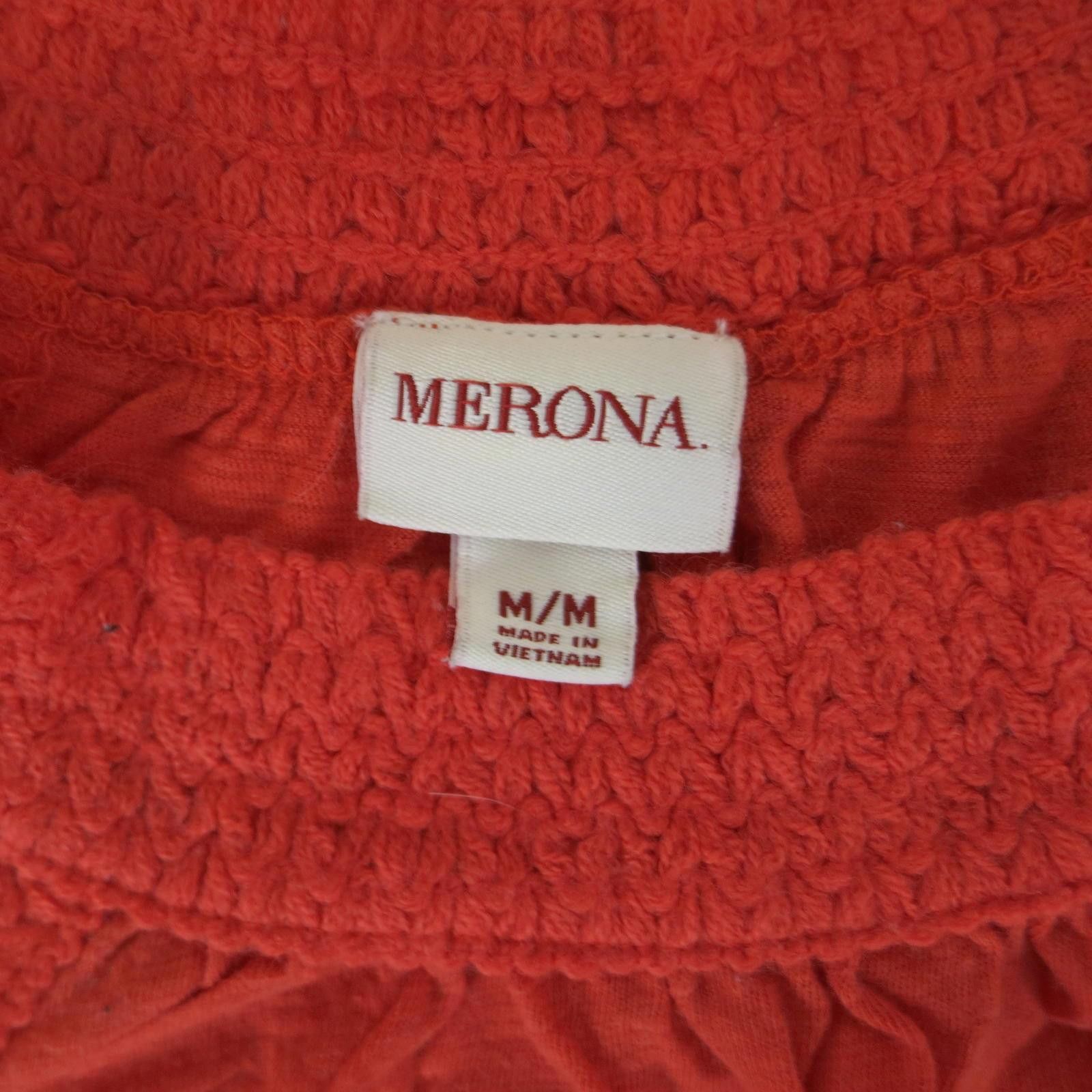 Merona Merona Women's Medium Coral Sleeveless Halter Top Size M / US 6-8 / IT 42-44 - 3 Thumbnail