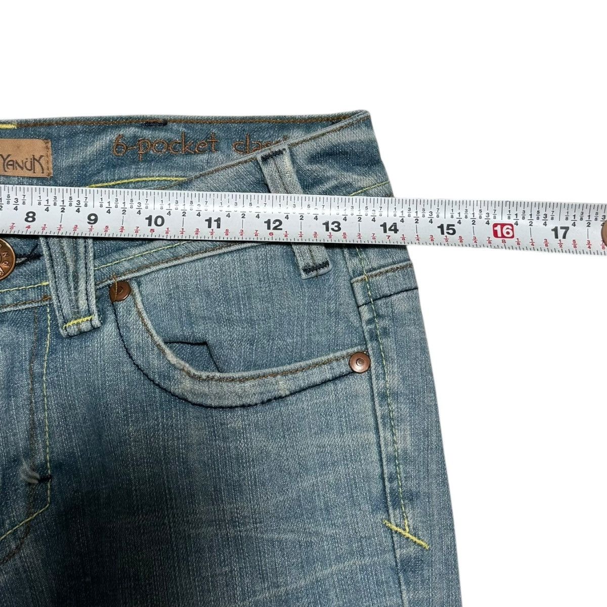 Other Yanük 6 Pocket USA Made Patchwork Jeans Women’s 25 (27.5x34) Size 27" / US 4 / IT 40 - 10 Thumbnail