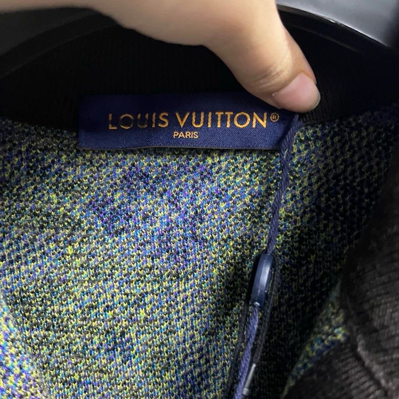 Louis Vuitton louis vuitton Black Floral Zip Long Sleeve Jacket Size US M / EU 48-50 / 2 - 2 Thumbnail