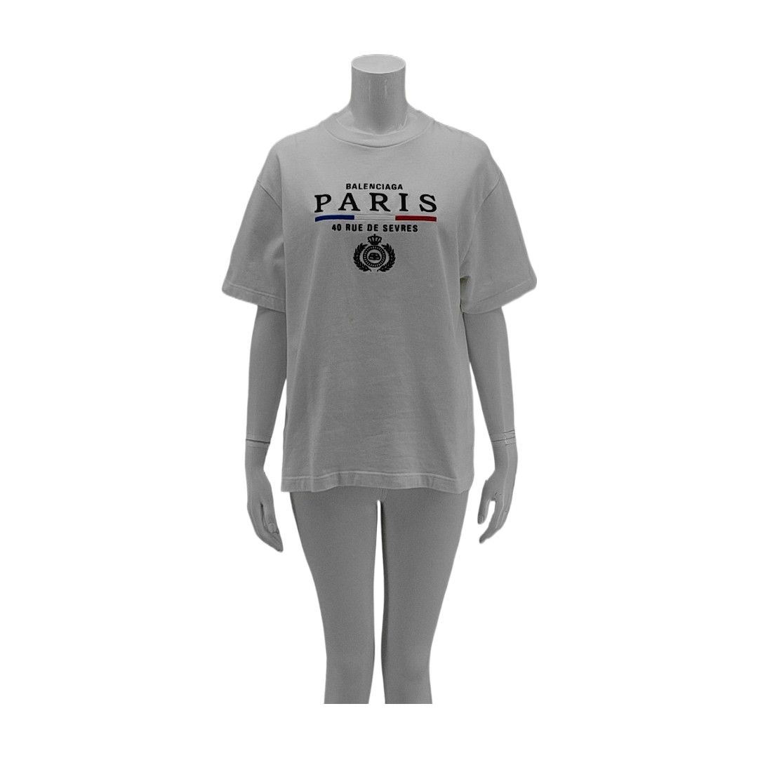 Balenciaga Balenciaga Paris Embroidery T-Shirt Size XS Size XS / US 0-2 / IT 36-38 - 1 Thumbnail