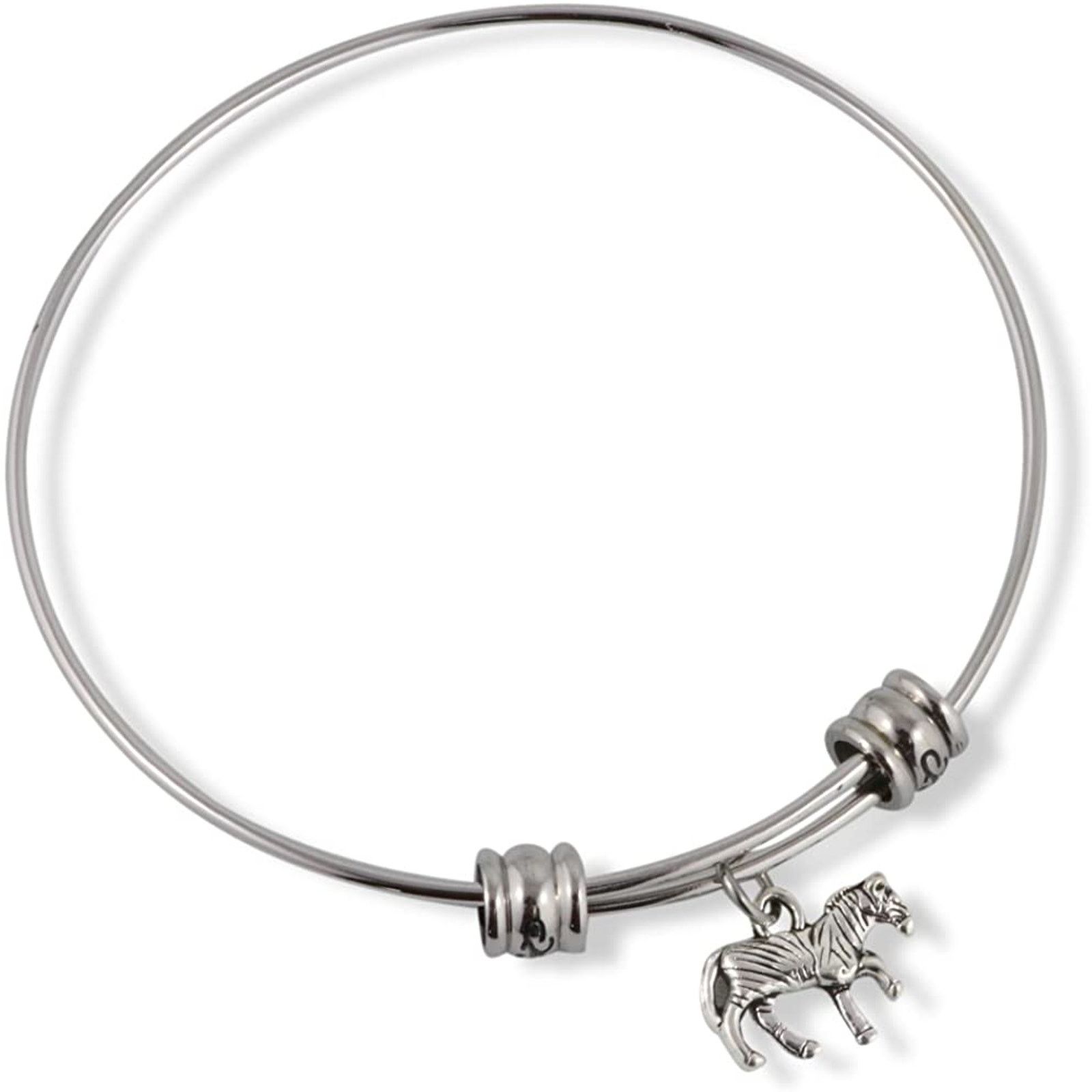 & Other Stories Zebra Charm Bangle Bracelet Size ONE SIZE - 1 Thumbnail