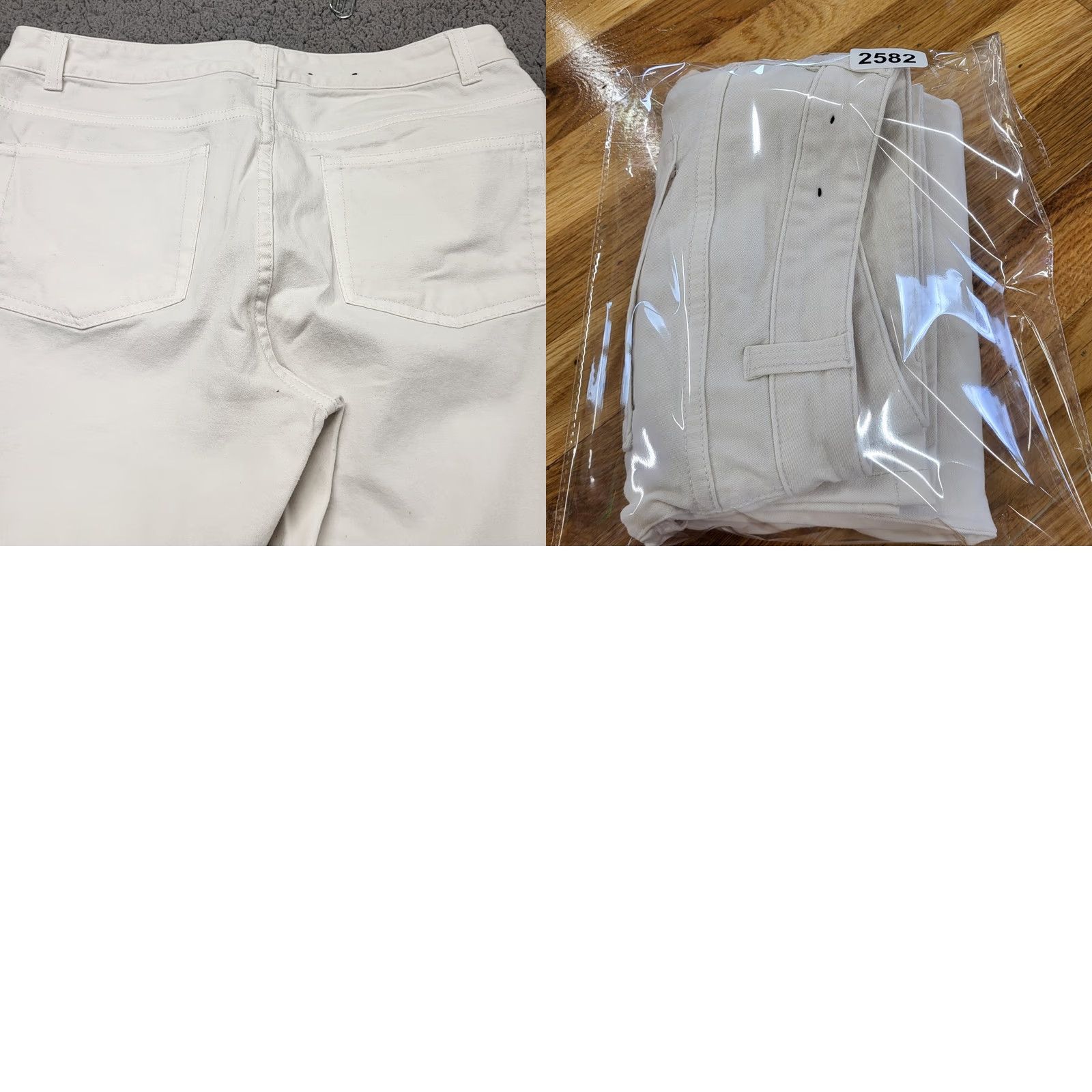 Chaps VINTAGE CHAPS Ralph Lauren White Denim Womens Size 12 Ankle Chino Pants 32x26 Size 34" / US 12 / IT 48 - 9 Thumbnail