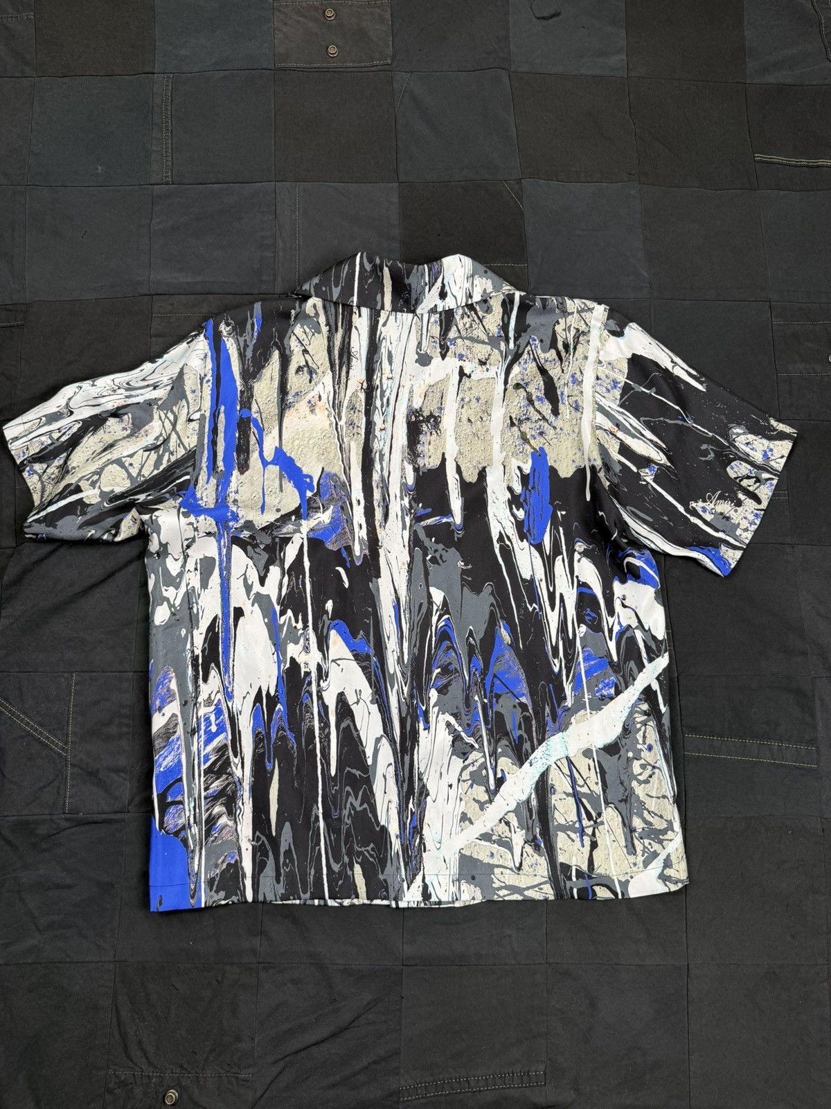 Amiri Silk Paint Splatted Print Shirt Size US L / EU 52-54 / 3 - 3 Thumbnail