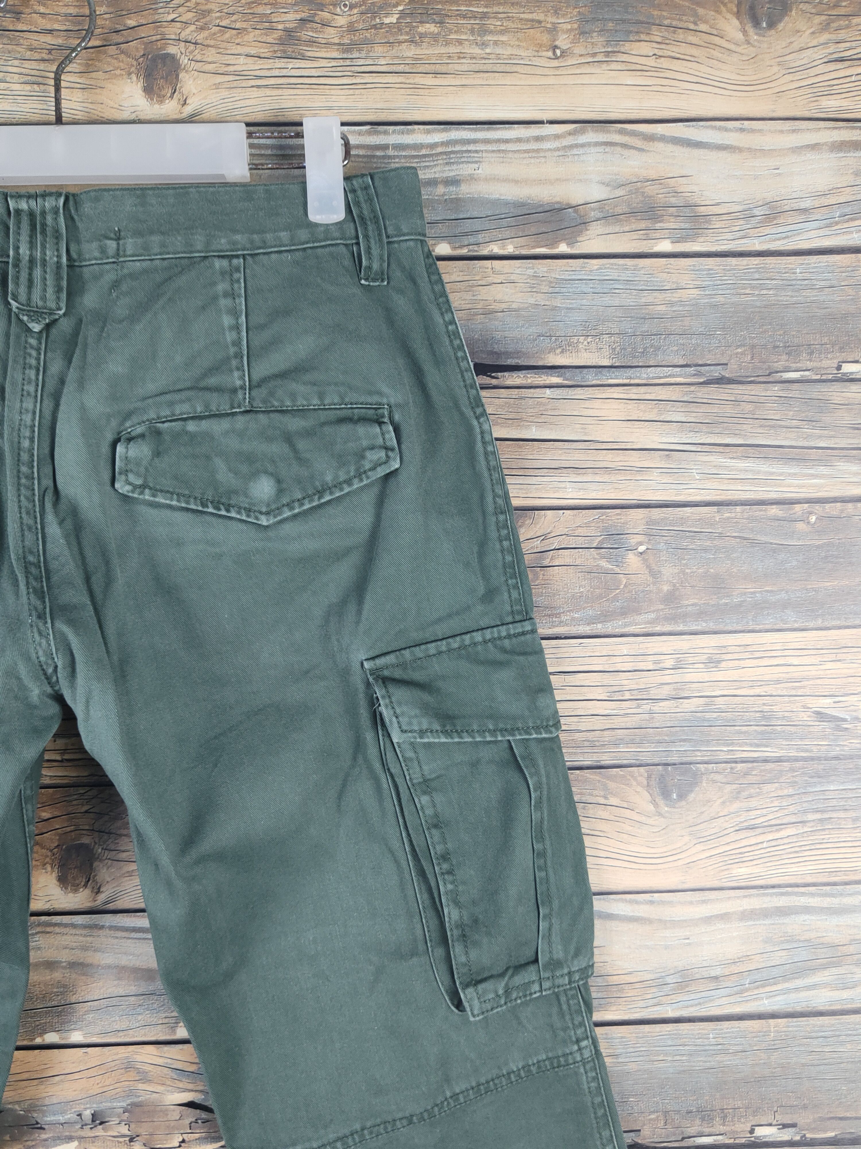 Japanese Brand DL Japanese Brand Green Multipocket Cargo Pants #1582 Size US 31 - 10 Thumbnail
