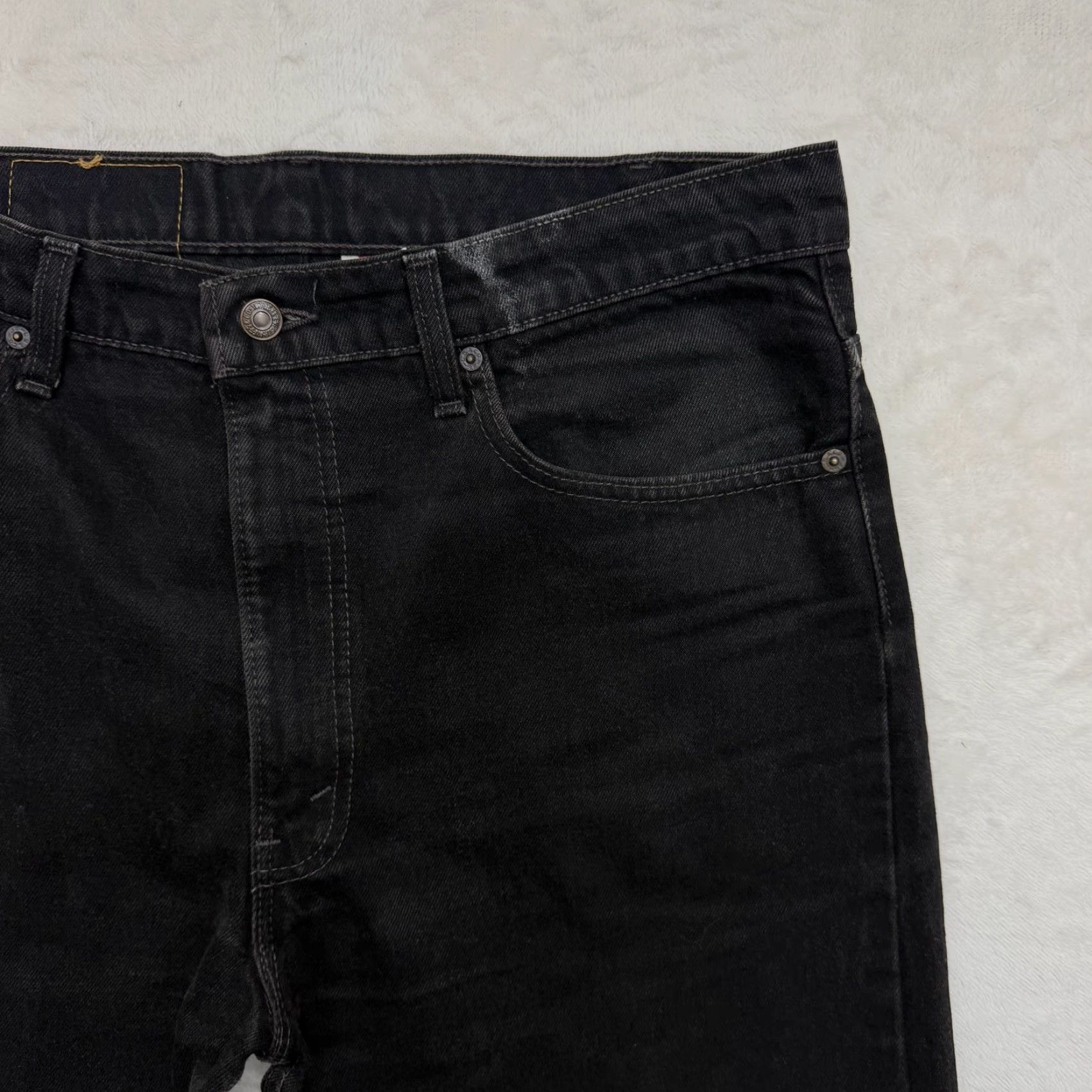 Levi's VINTAGE Levi's 505 Jeans Mens 38x30 Regular Fit Straight Leg Denim Dark Wash Jeans Size US 38 / EU 54 - 2 Thumbnail