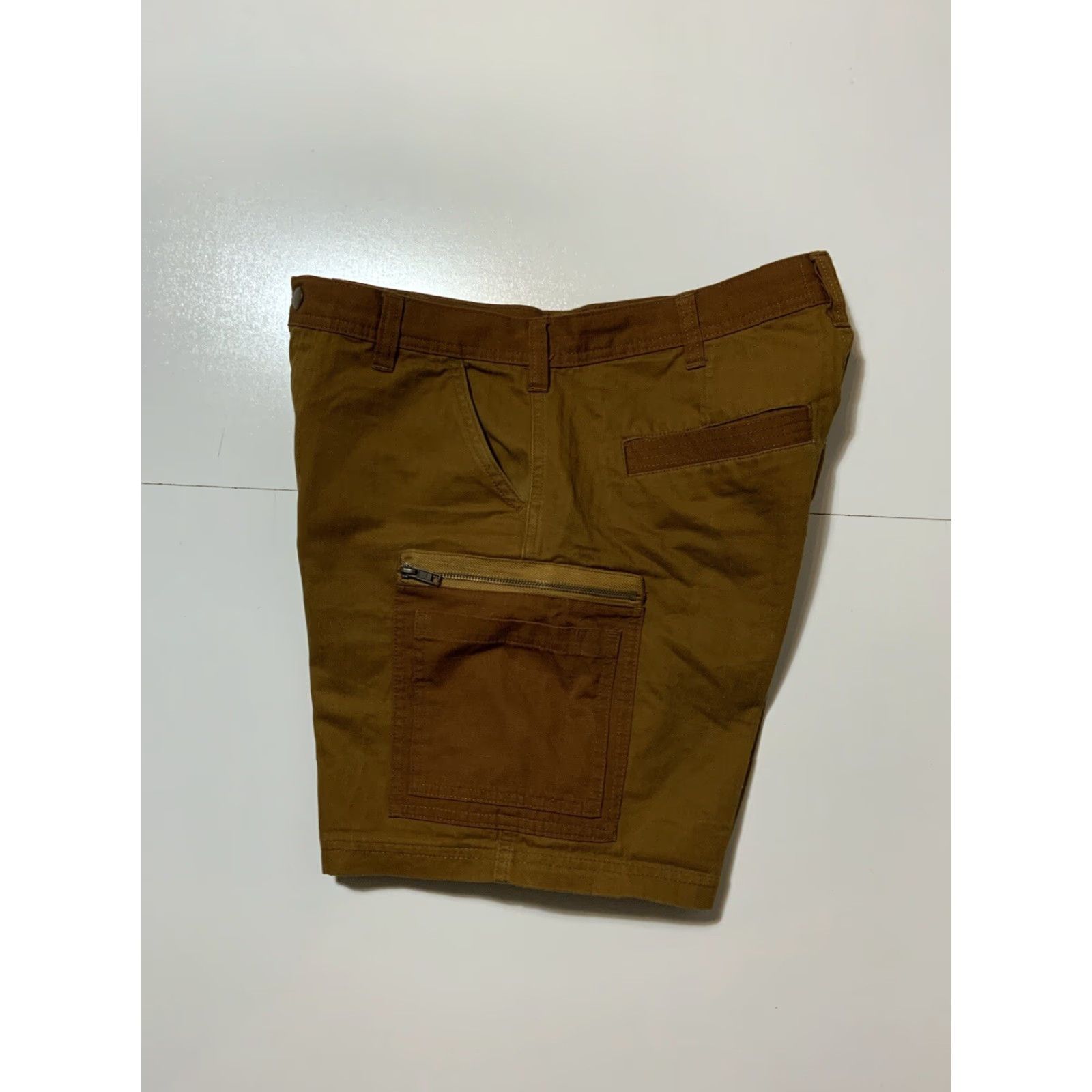 Urban Outfitters BDG Urban Outfitters Herringbone Twill HBT Stripe Cargo Utility Shorts Sz. 32 Mens Brown Size US 32 / EU 48 - 4 Thumbnail