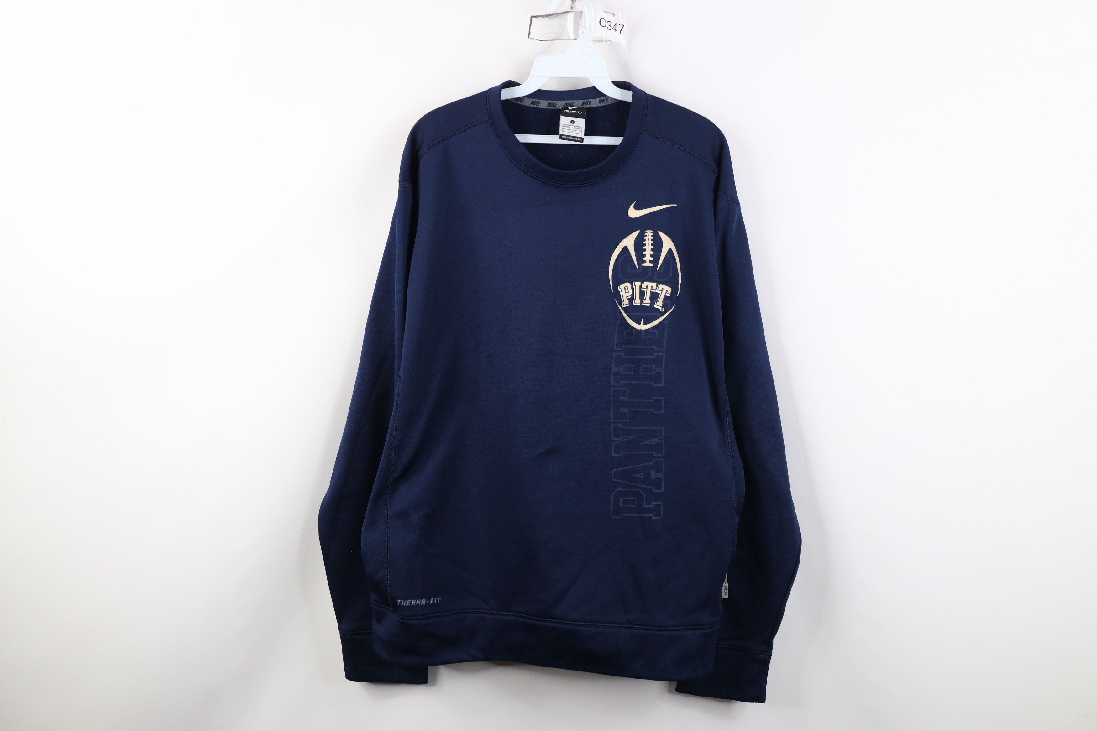 Nike Nike Therma Fit University of Pittsburgh Football Sweatshirt Size US L / EU 52-54 / 3 - 1 Thumbnail