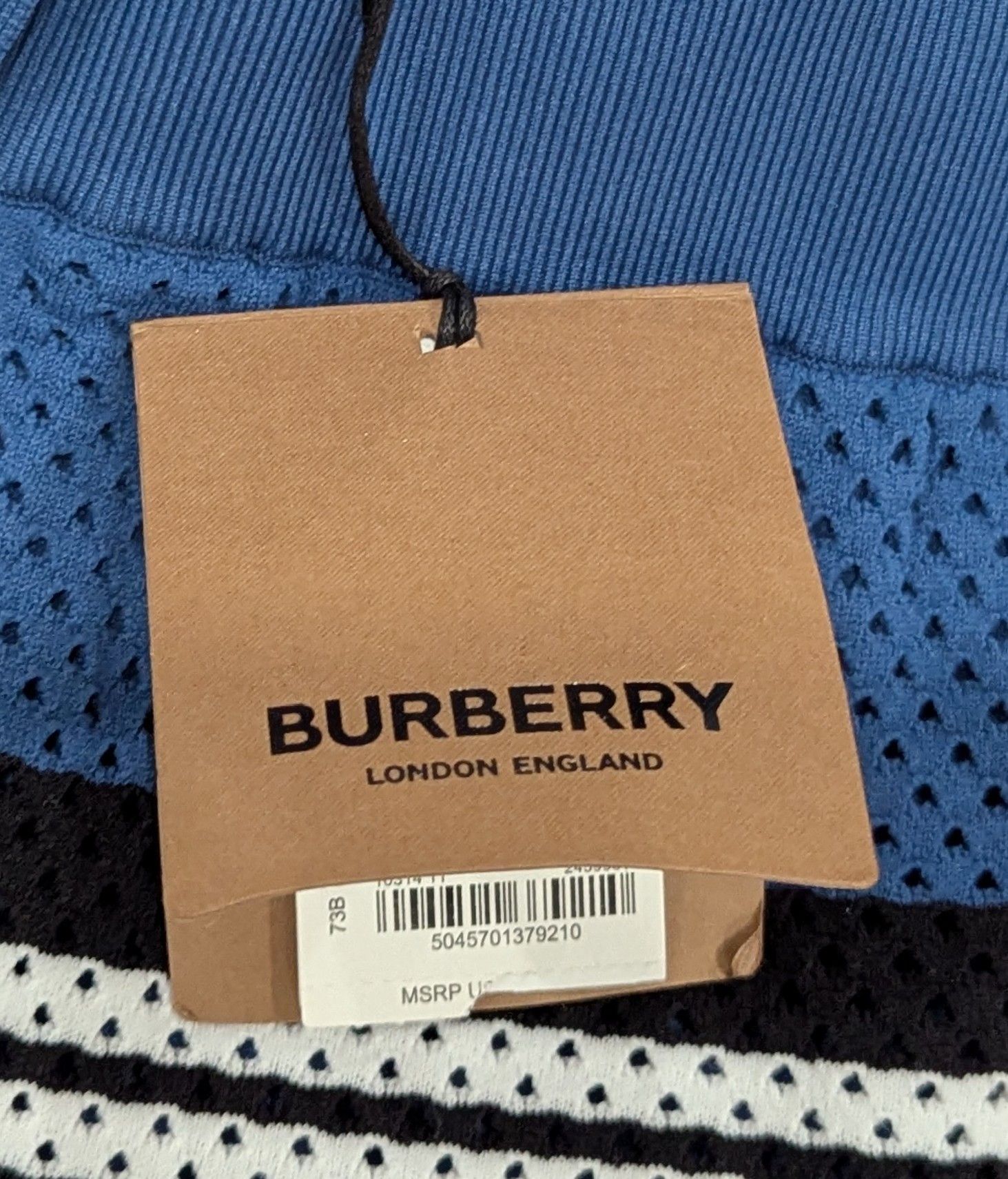 Burberry Burberry "Moriss" Icon Stripe Shorts Rich Dark Blue Medium Size US 32 / EU 48 - 9 Thumbnail