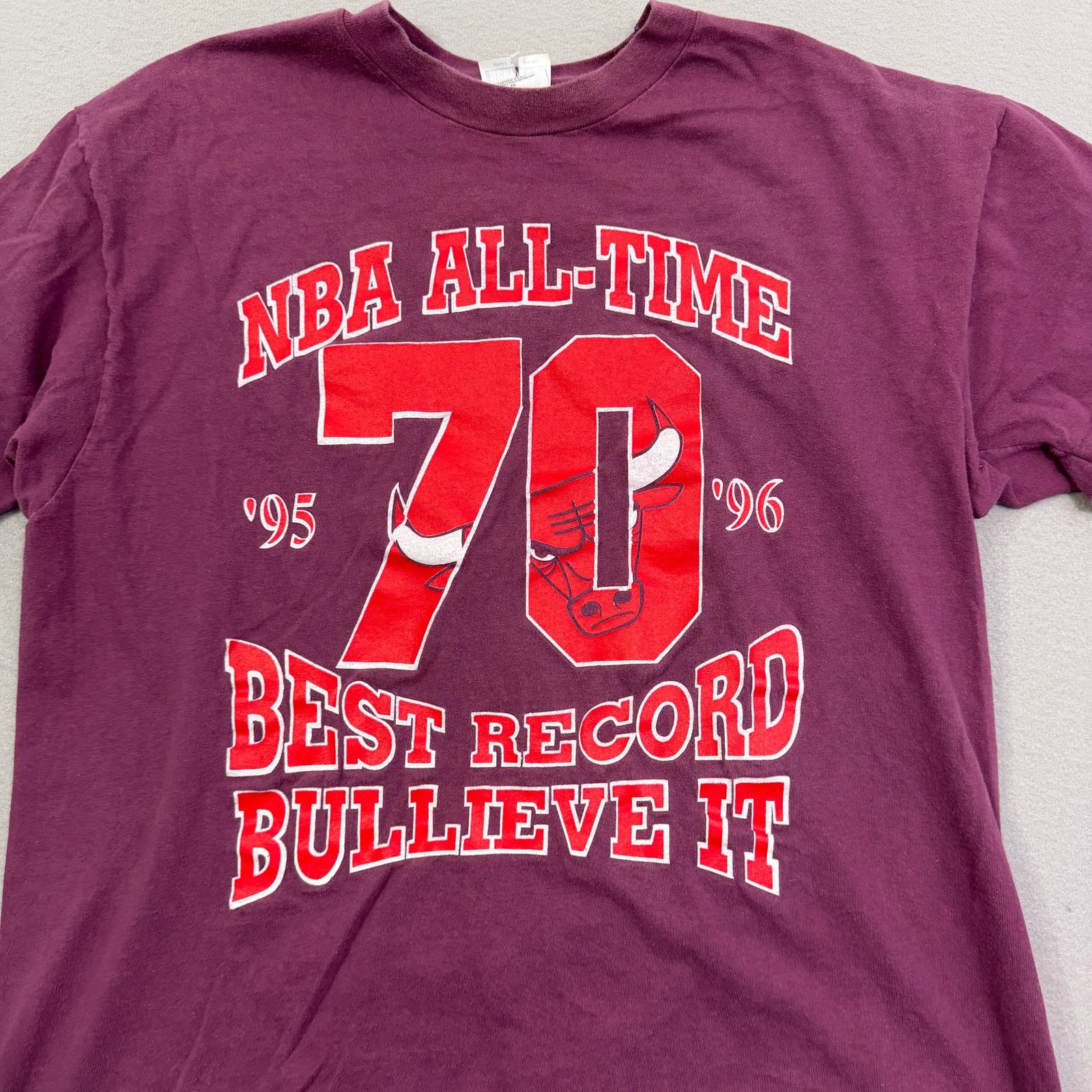 Vintage Vintage NBA All Time Best Record Chicago Bulls Extra Large Size US XL / EU 56 / 4 - 2 Thumbnail