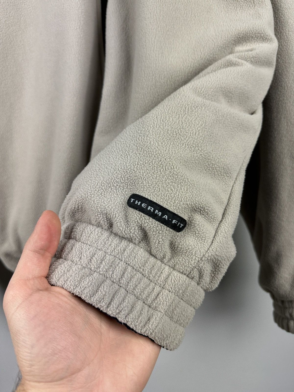 Nike × Vintage Vintage Y2K Nike Therma-Fit Reversible Nylon/Fleece Jacket Size US M / EU 48-50 / 2 - 16 Thumbnail
