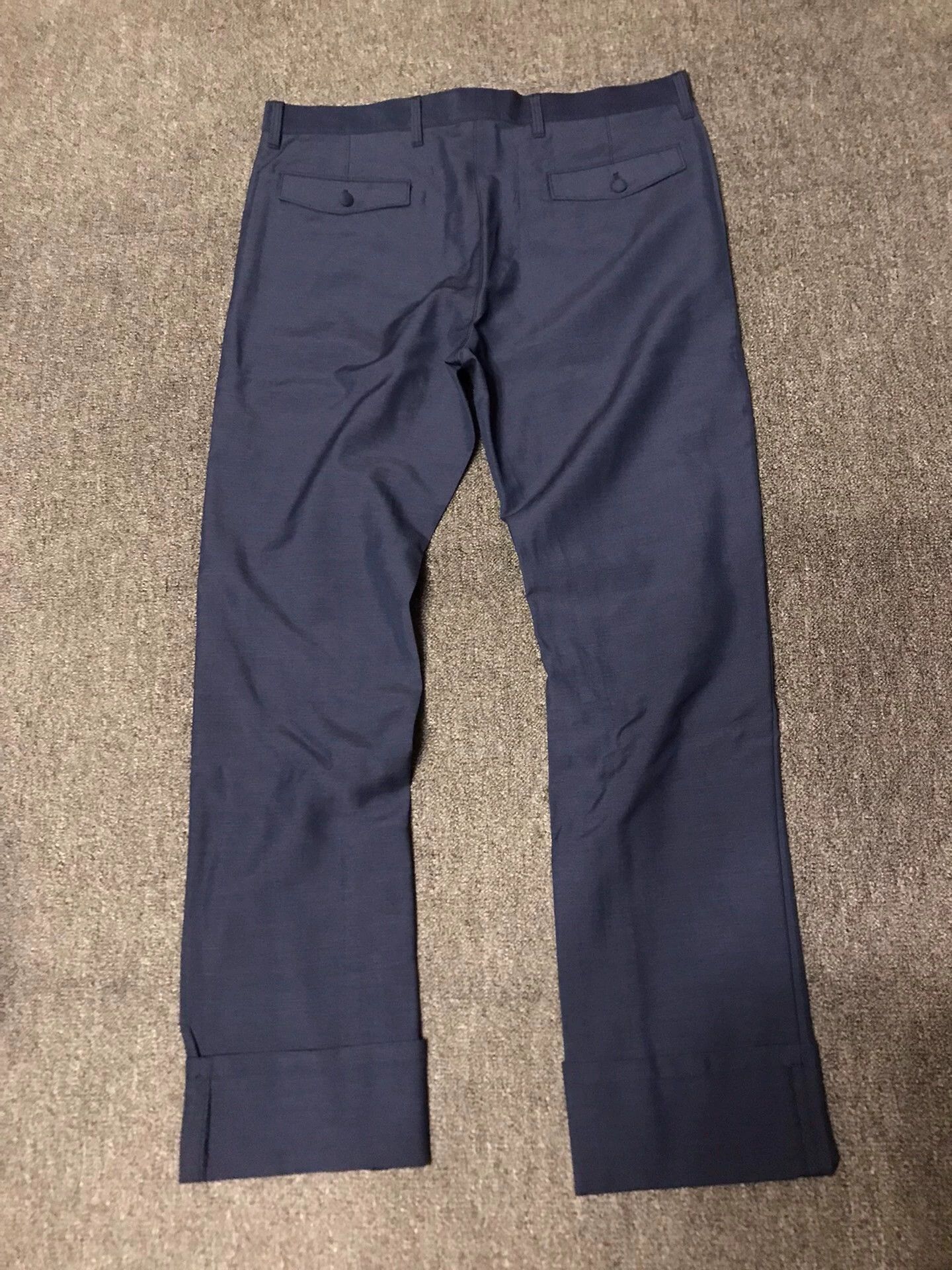 Polo Ralph Lauren Prada new size 50 wool mohair cuffed chinos inner drape Size US 34 / EU 50 - 2 Thumbnail