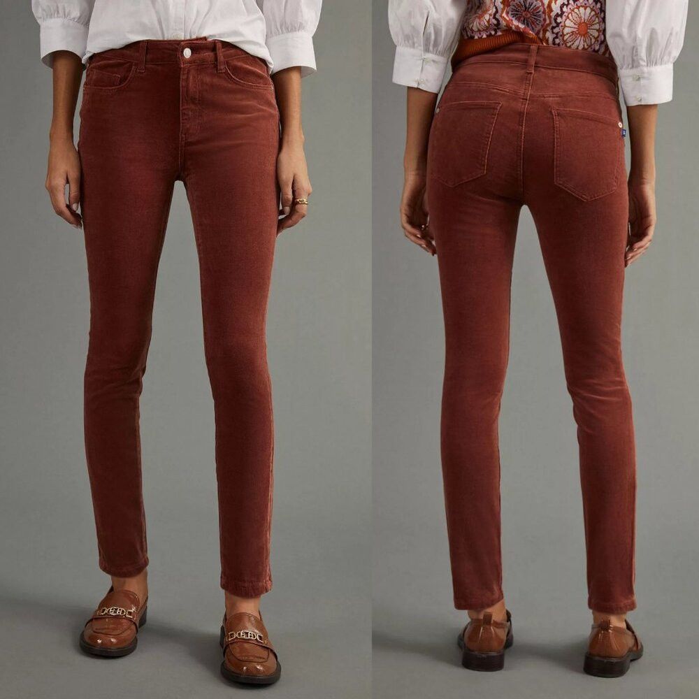 Anthropologie NWT New $110 Anthropologie Pilcro High Rise Skinny Corduroy Size 30" / US 8 / IT 44 - 1 Thumbnail