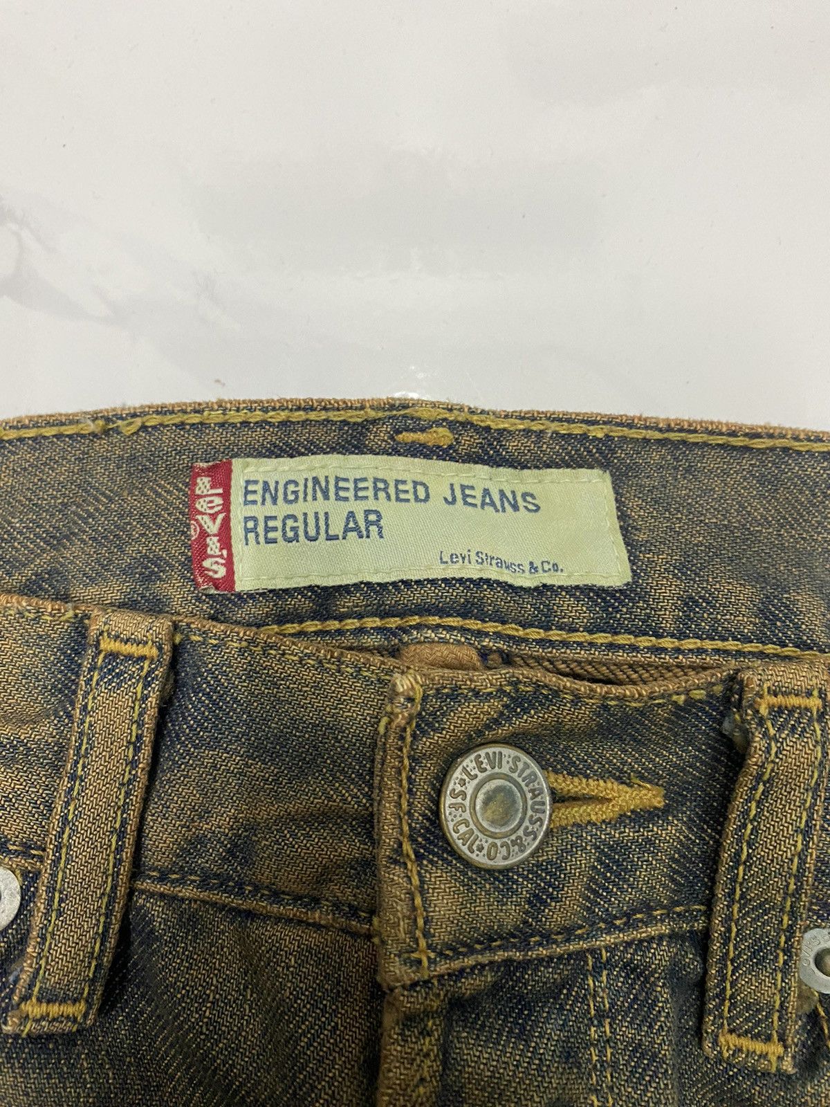 Engineered Garments × Levi's 🔥RUSTY LEVIS ENGINEERED BAGGY DISTRESS DENIM Size US 29 - 7 Thumbnail