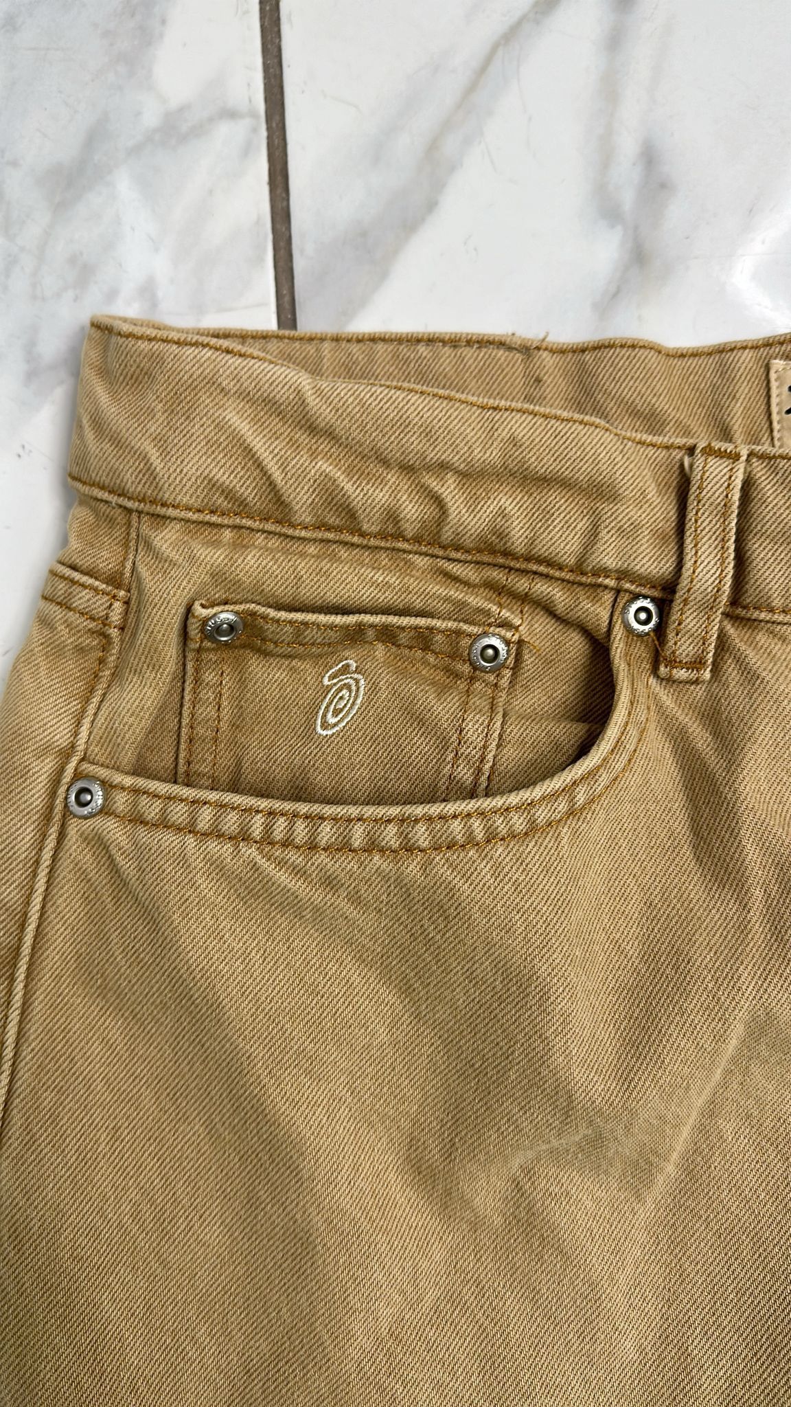 Stussy × Vintage Stüssy Classic Jean Sand Size 34 Size US 34 / EU 50 - 3 Thumbnail