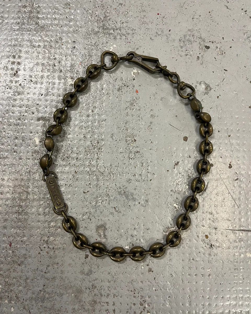 Dolce & Gabbana 2000s Dolce & Gabbana Bronze Coffee Beans Cuban Link Necklace Size ONE SIZE - 1 Thumbnail