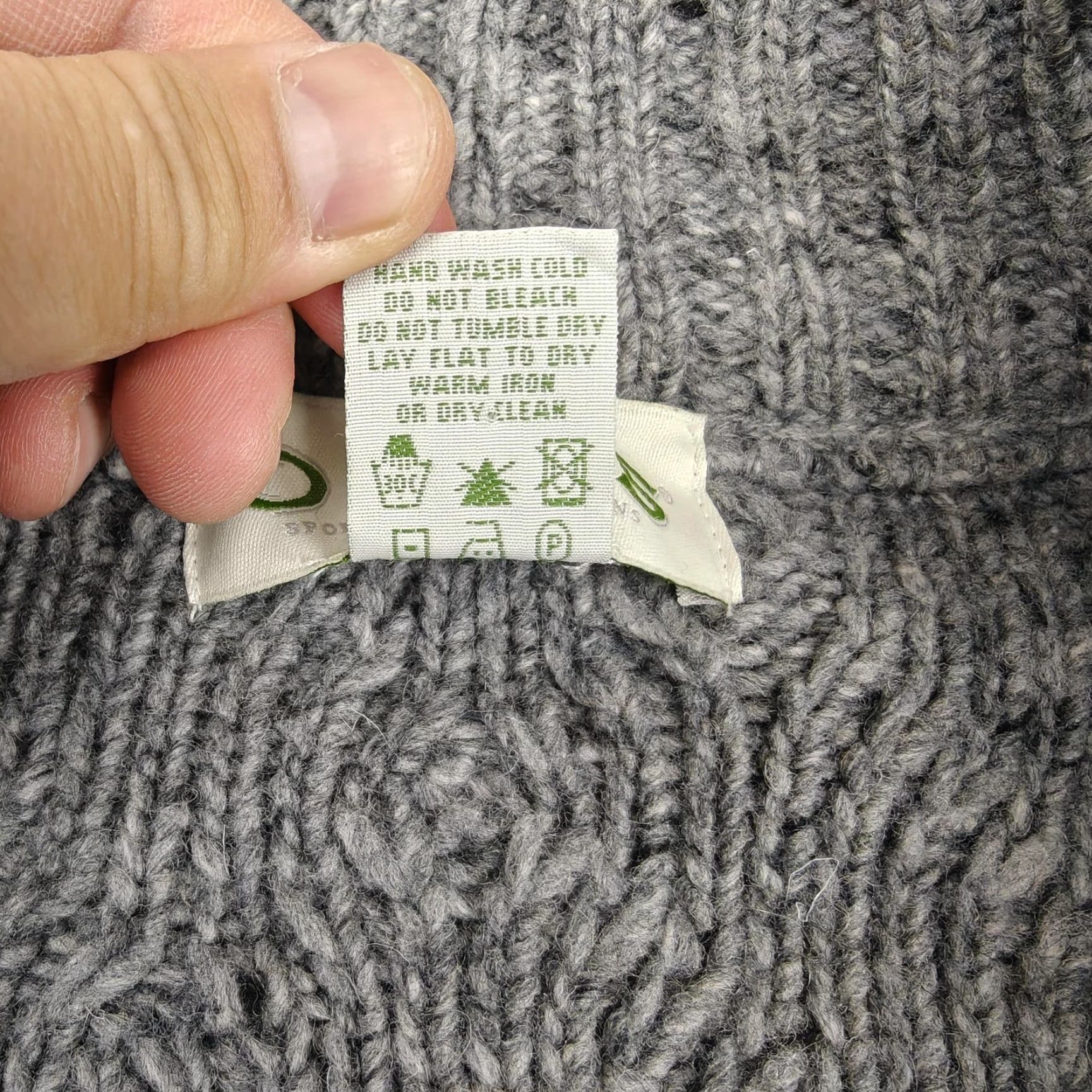 Orvis Orvis Sweater Mens M Gray 1/4 Zip Mock Neck Cable Knit Wool Pullover Size US M / EU 48-50 / 2 - 3 Thumbnail
