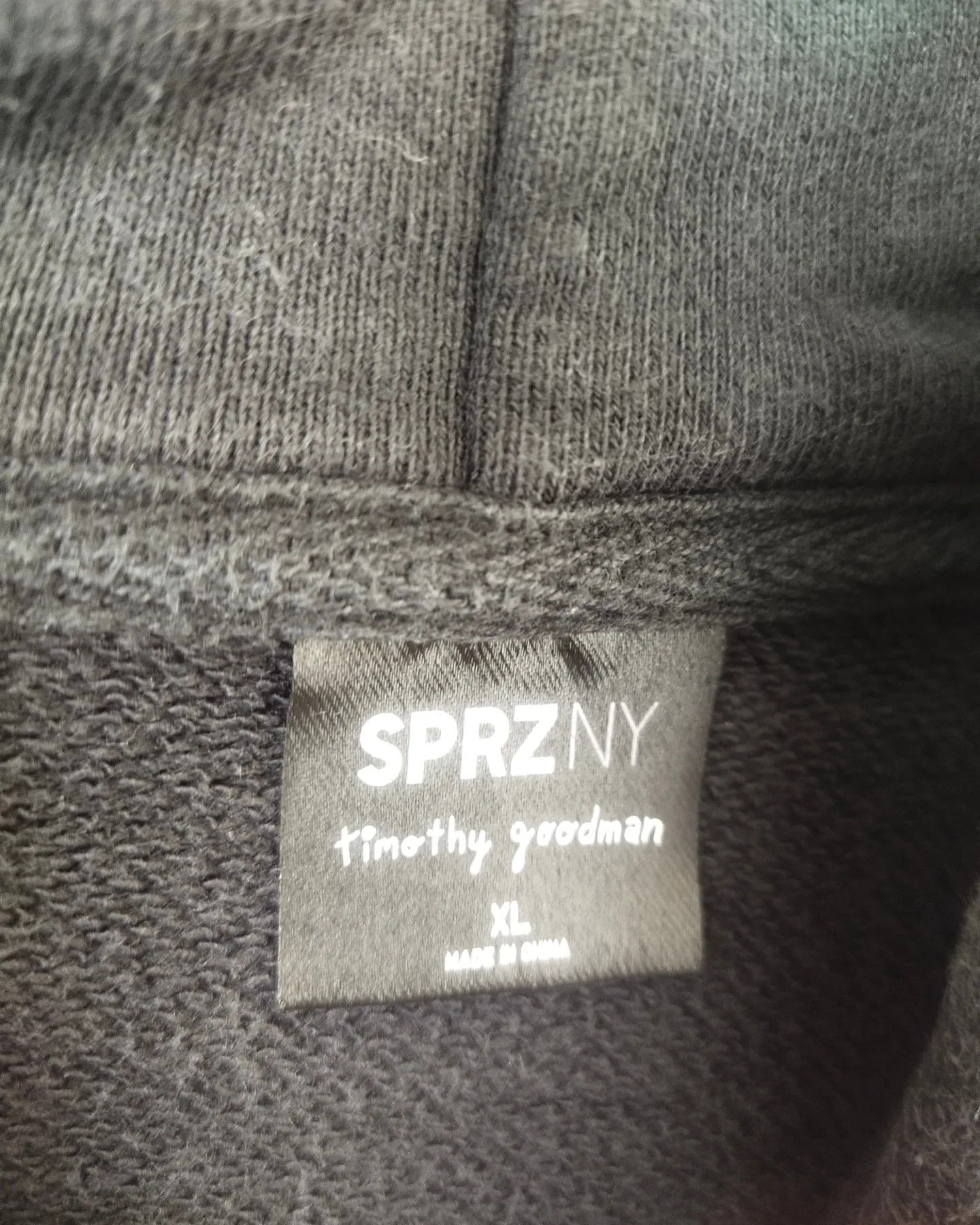 Uniqlo Uniqlo SPRZNY x Timothy Goodman Graphic Black Hoodie Size US XL / EU 56 / 4 - 7 Thumbnail