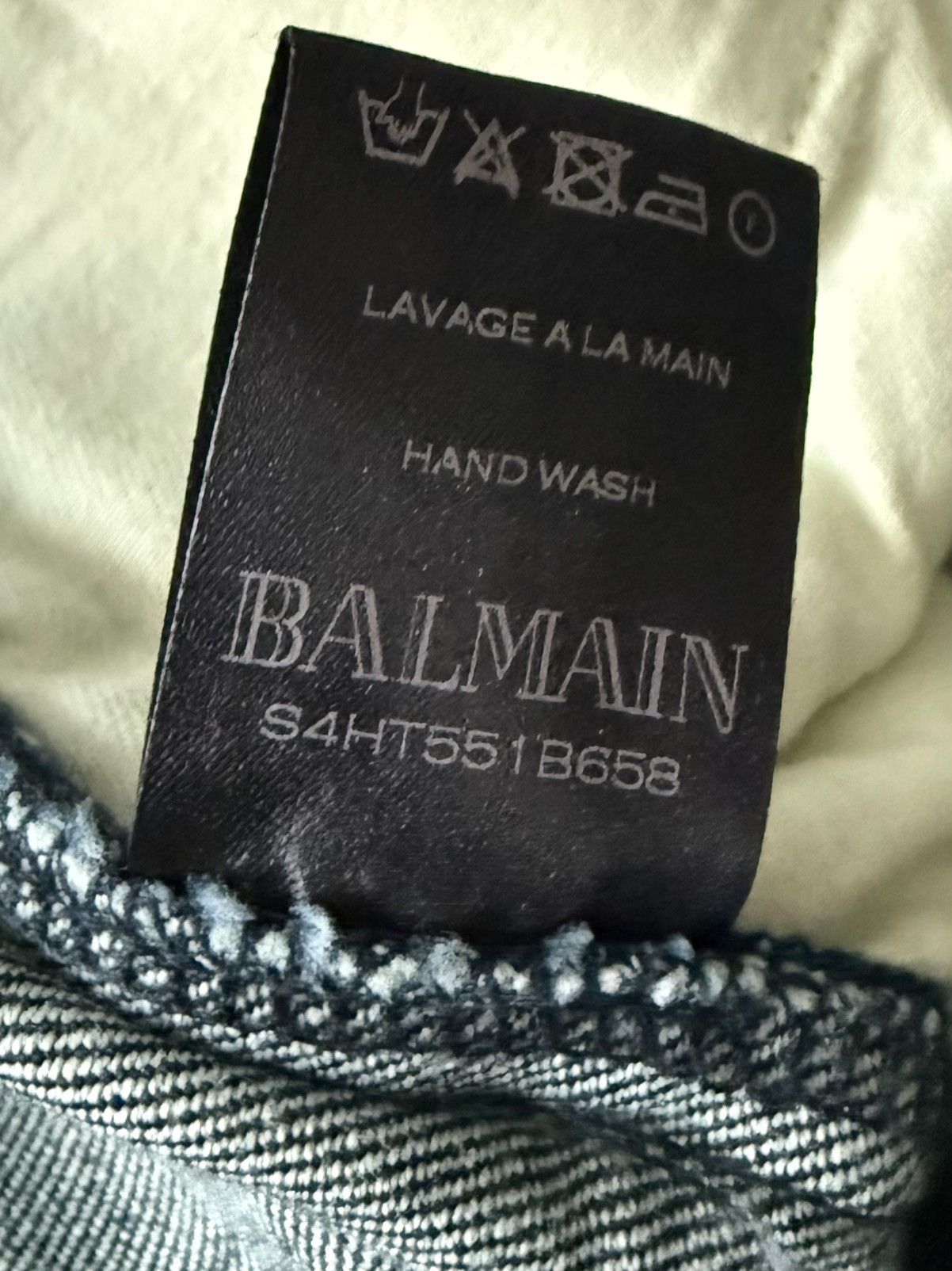 Balmain Balmain Biker Jeans Dark Blue Size US 32 / EU 48 - 4 Thumbnail