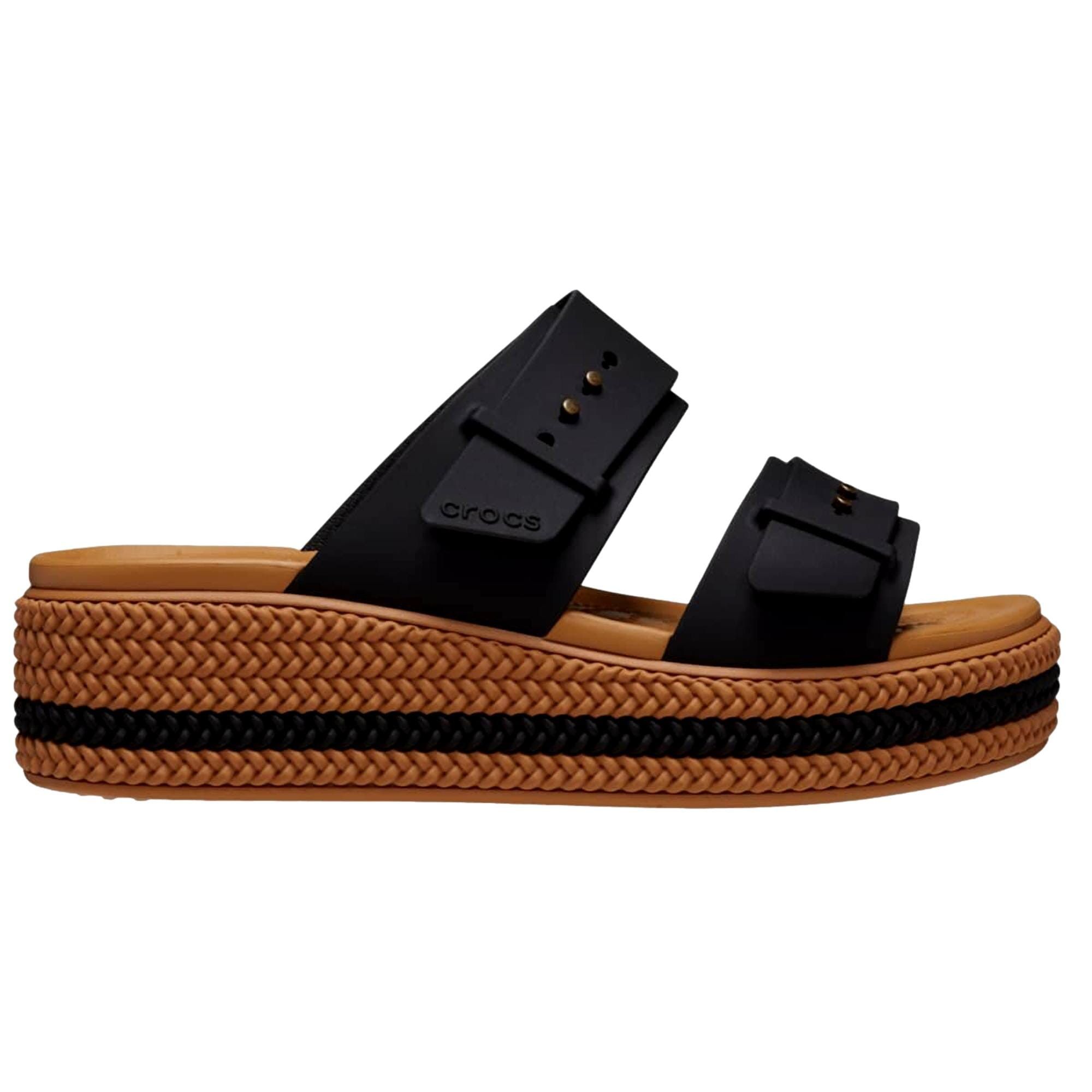 Crocs Brooklyn Woven Buckle Black 209978-001 Size US 6 / IT 36 - 1 Thumbnail