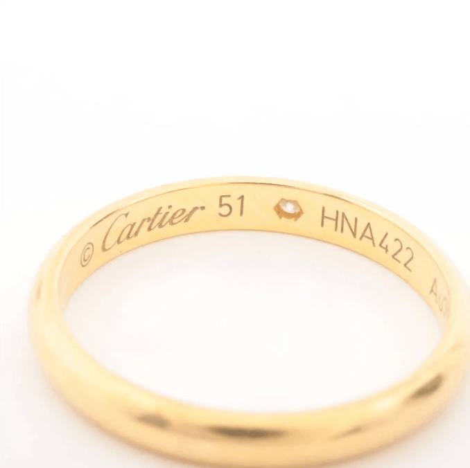 Cartier 1895 Diamond Wedding Ring Yellow Gold Size ONE SIZE - 3 Thumbnail