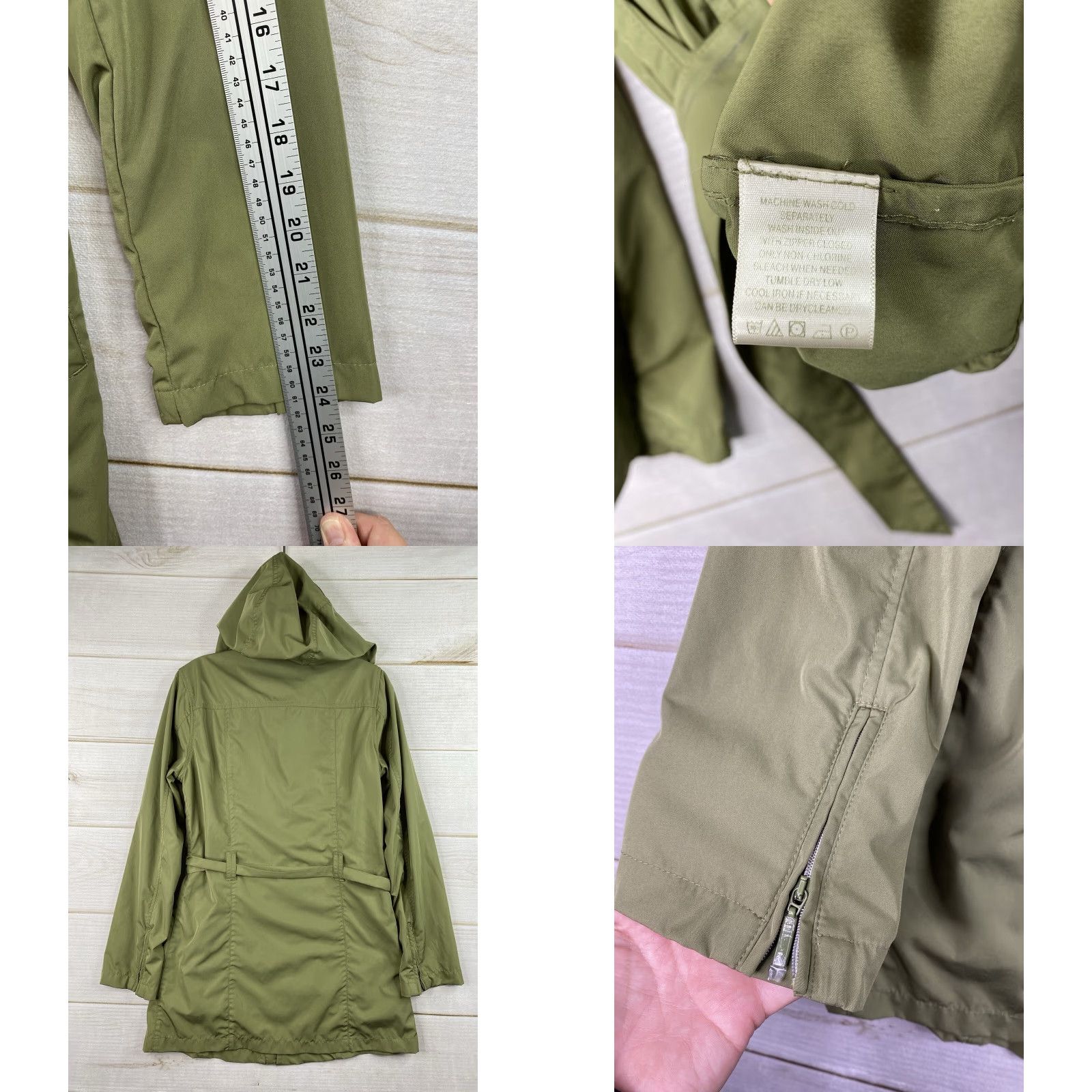 Tommy Bahama Tommy Bahama Womens Jacket Green Windbreaker Hooded Belted Lightweight Full Zip S Womens Size S / US 4 / IT 40 - 8 Thumbnail