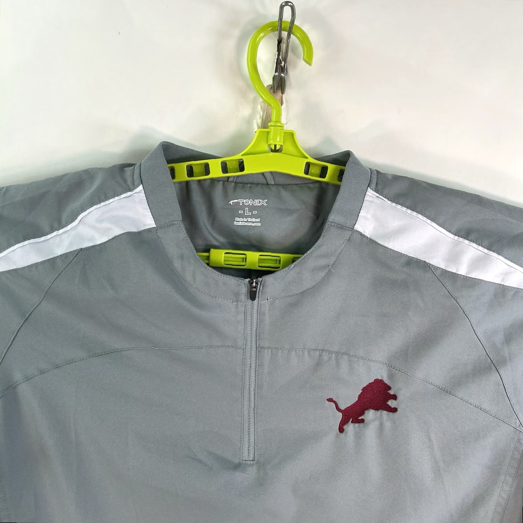 Vintage Tonix Shirt Mens L Red Lions Warm-Up Short Sleeve Top Baseball Gym Running & Training Size US L / EU 52-54 / 3 - 3 Thumbnail
