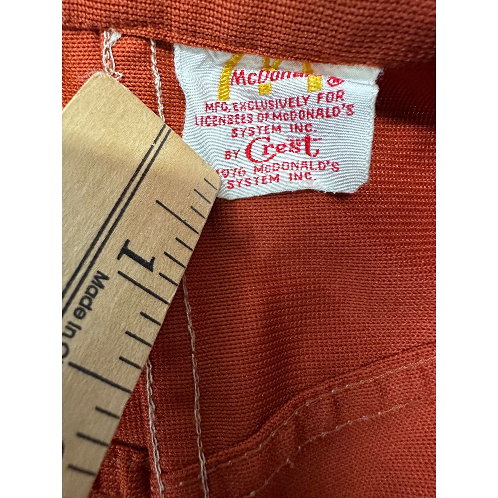Other Vintage 1976 McDonald Employed Uniform Shirt Pants & Apron Size US M / EU 48-50 / 2 - 13 Thumbnail