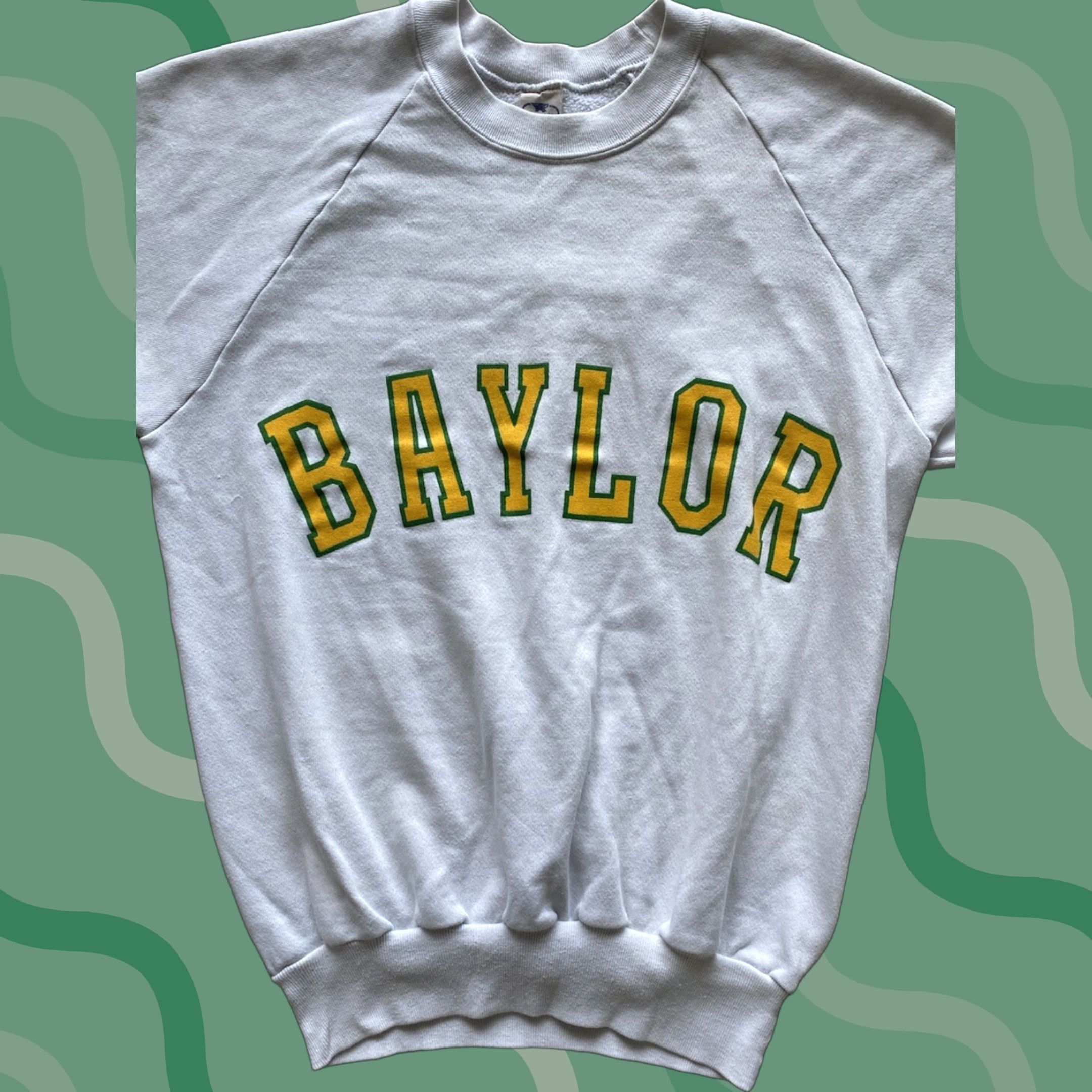 Anvil VINTAGE Anvil Sweatshirt Baylor College Made In USA Mens L White Long Sleeve USA University College Pullover Wear Size US L / EU 52-54 / 3 - 1 Thumbnail