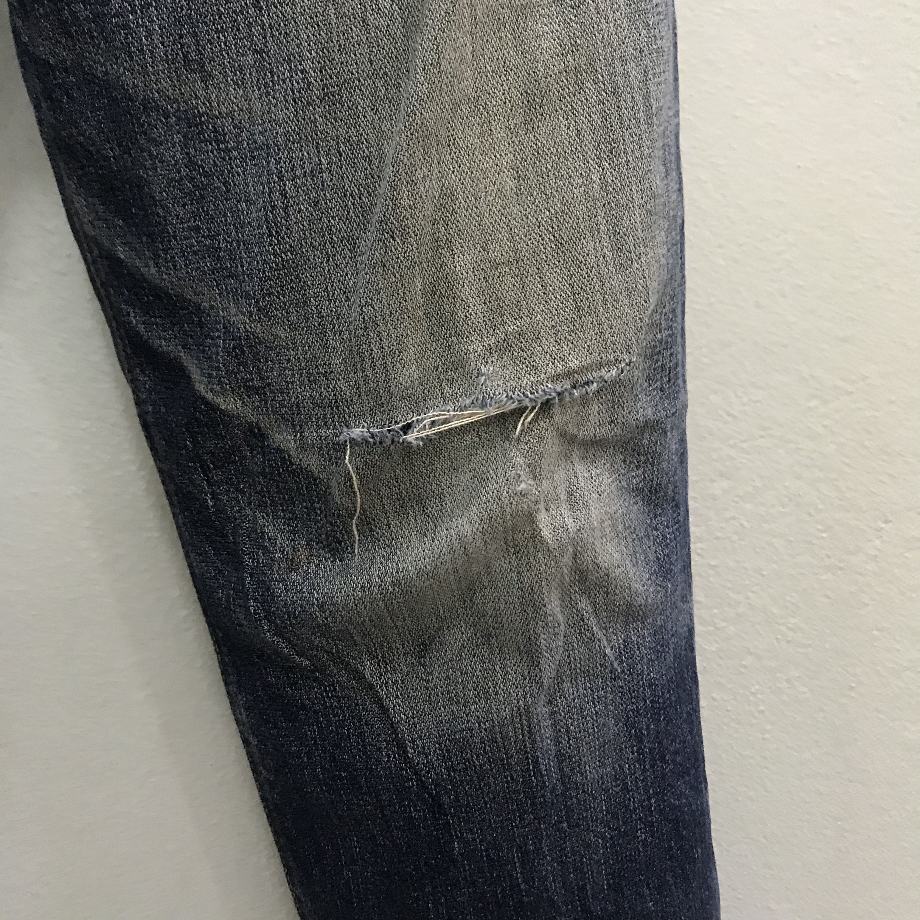 Wrangler Vintage Retro Wrangler Distressed Faded Blue Jeans Size US 30 / EU 46 - 6 Thumbnail