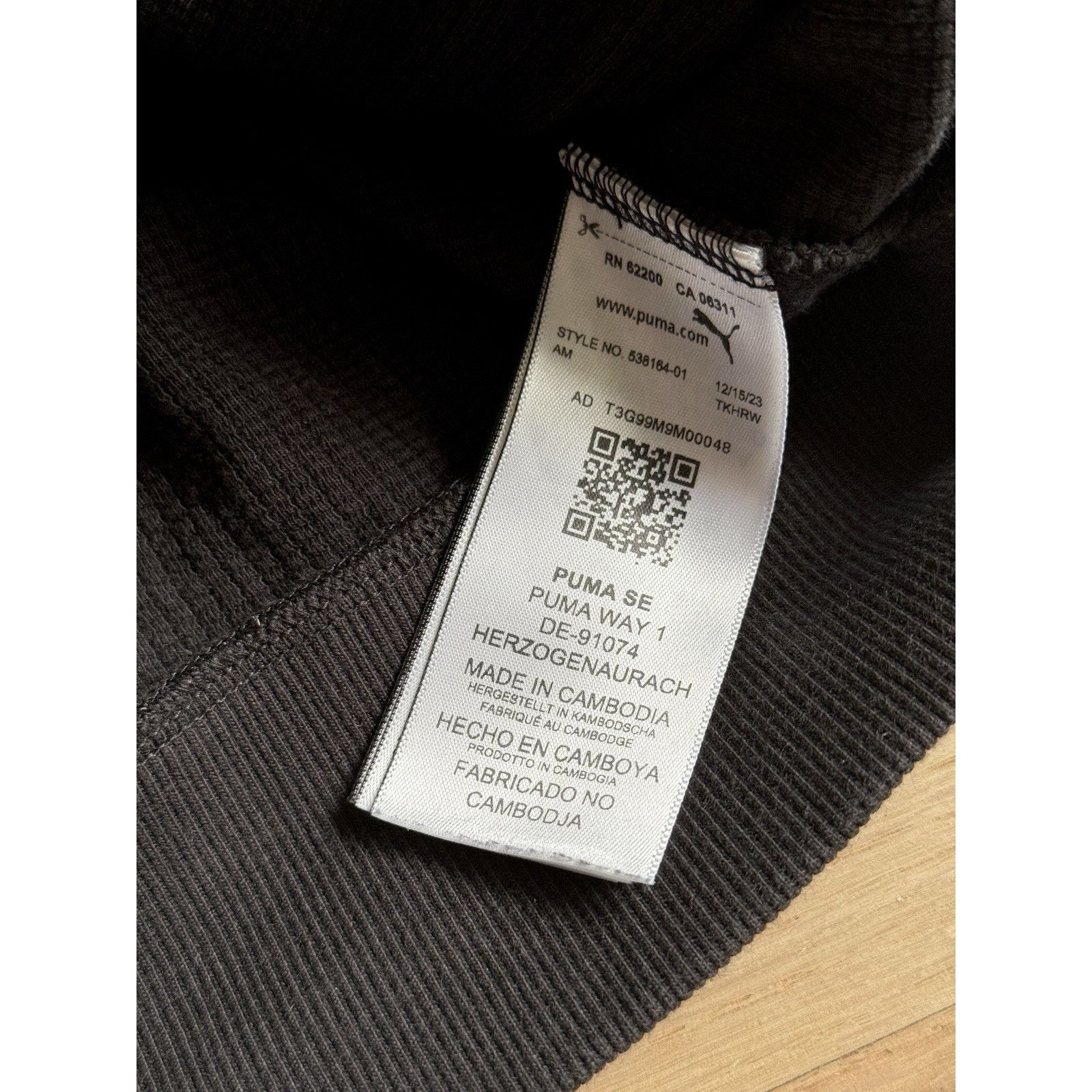 Puma Puma X Scuderia Ferrari Full Zip Up Hoodie Black Men’s Sz L Size US L / EU 52-54 / 3 - 7 Thumbnail