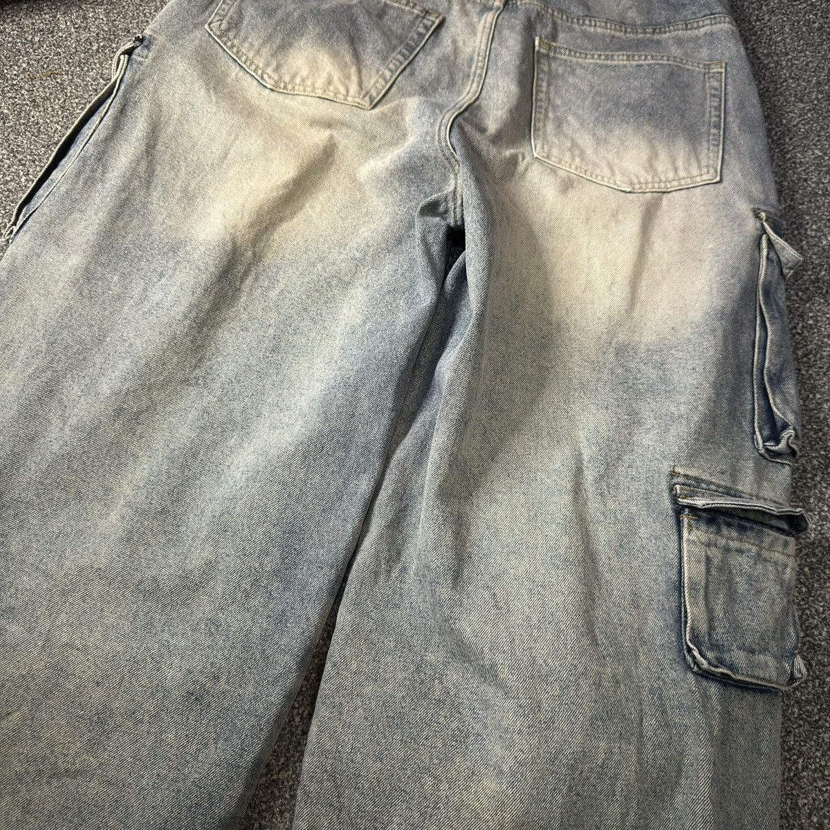 If Six Was Nine 🔥🇯🇵 Japanese Crazy Baggy Unsed.Lab Multi Pocket LGB Jeans Size US 32 / EU 48 - 10 Thumbnail