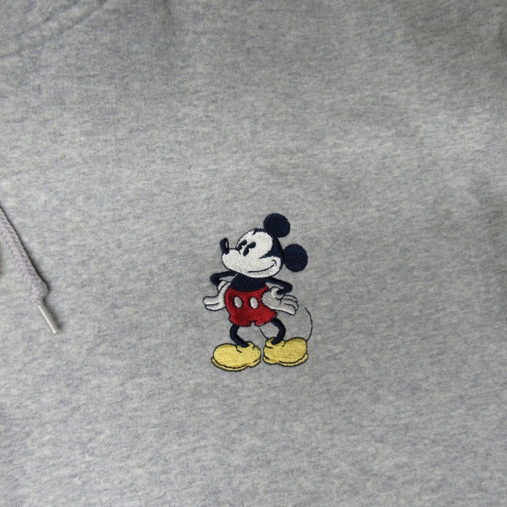 Disney Disney Mickey Mouse Hoodie Womens L Gray Fleece Full Zip Boxy Sweatshirt VTG Size L / US 10 / IT 46 - 6 Thumbnail