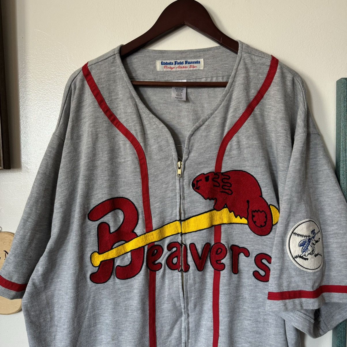 Ebbets Field Flannels Ebbets Field Flannels Portland Beavers 1956 baseball jersey Size US XXL / EU 58 / 5 - 2 Thumbnail