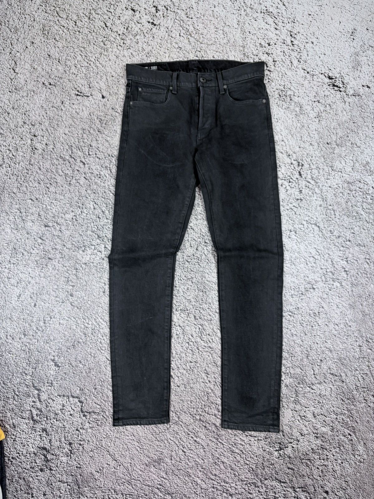 G-Star G-Star Raw 3301 Slim Fit Jeans Washed Black W30 L32 Size US 30 / EU 46 - 4 Thumbnail