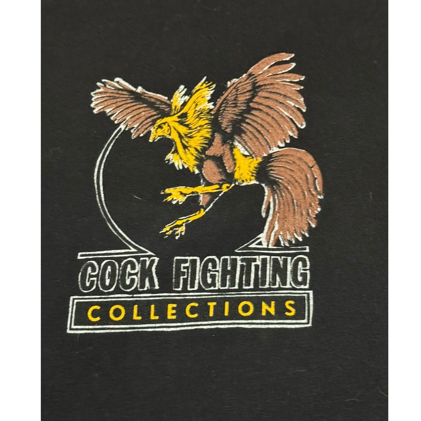 Vintage Vintage Y2K Hawaii Cock Fighting Club Tee XL cut tag Black Size US XL / EU 56 / 4 - 4 Thumbnail