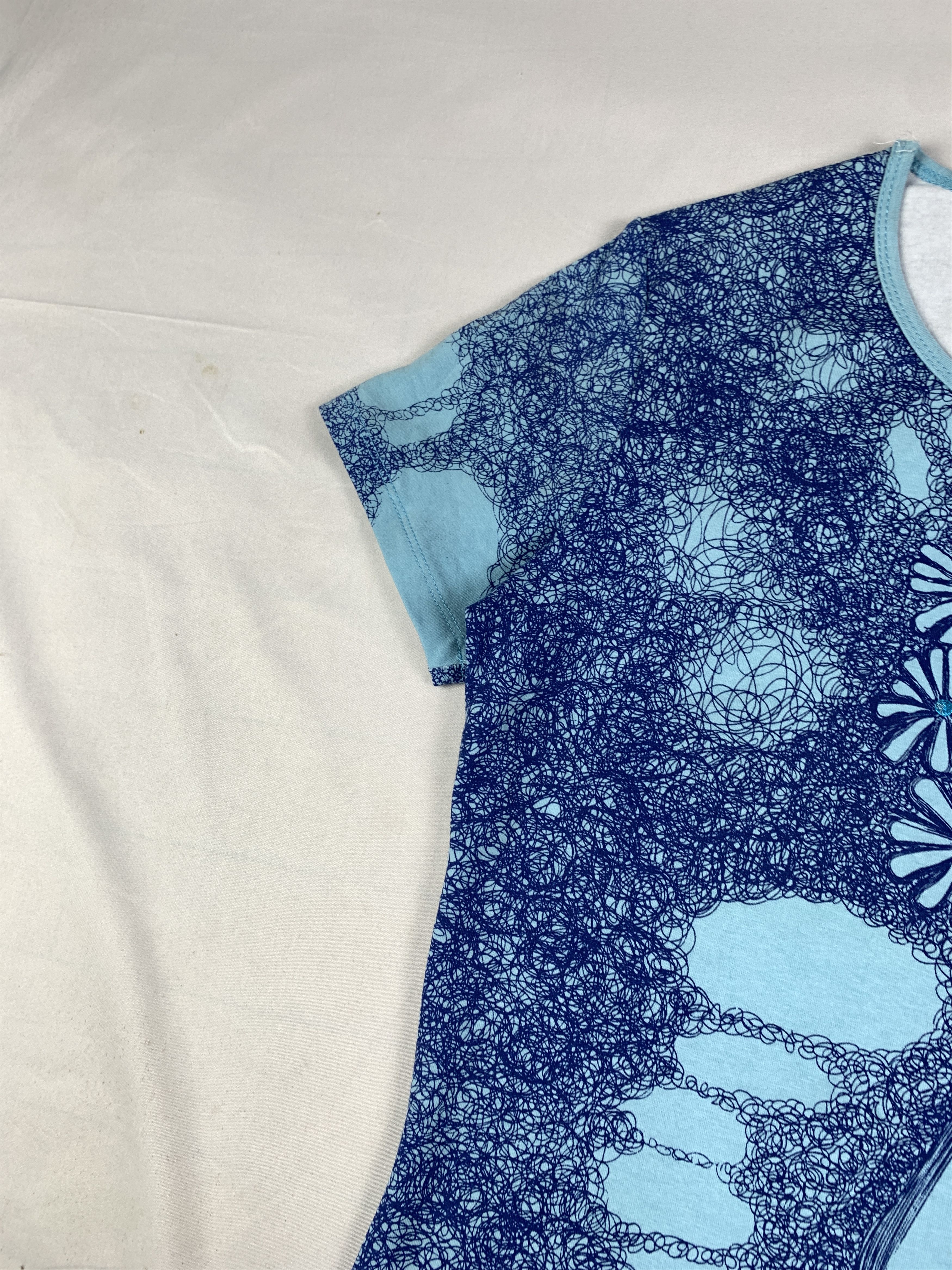 Custo Barcelona Custo Barcelona Light Blue Girl Doodle Tee (S) Size S / US 4 / IT 40 - 7 Thumbnail