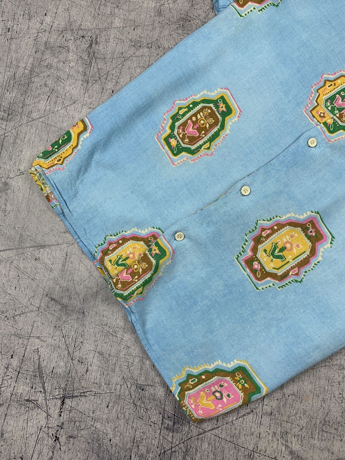 Zara Zara Crazy Hawaiian Shirt Short Sleeve Y2K Multicolor Art Size US M / EU 48-50 / 2 - 3 Thumbnail