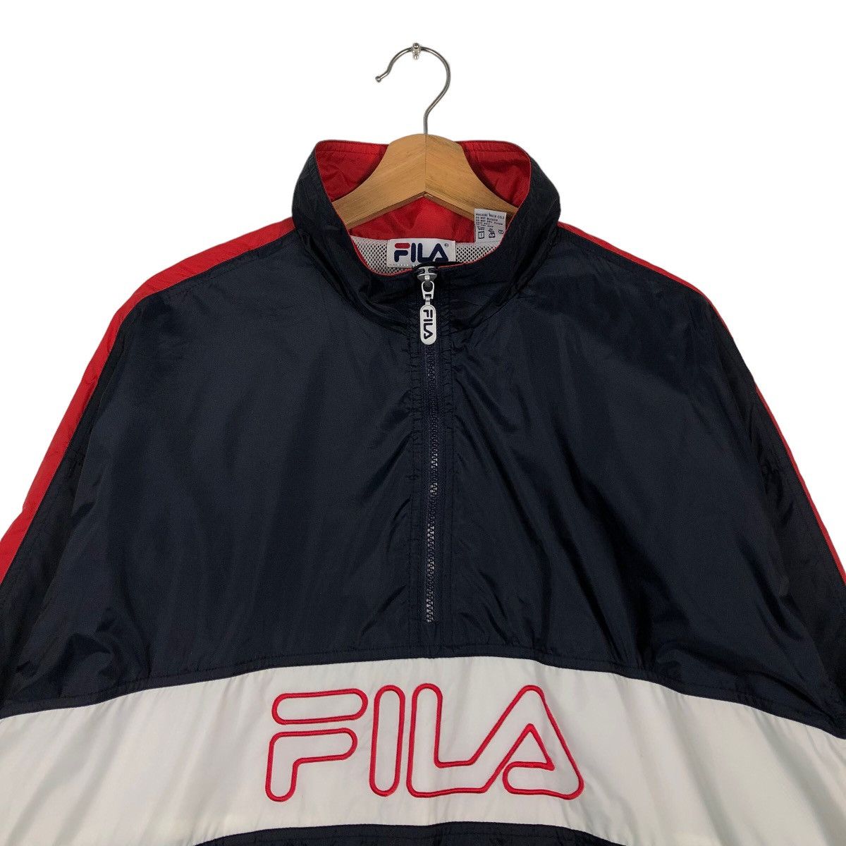 Japanese Brand 🔥90’s Vintage Fila Survival Jacket Pull Over Big Logo Size US L / EU 52-54 / 3 - 2 Thumbnail