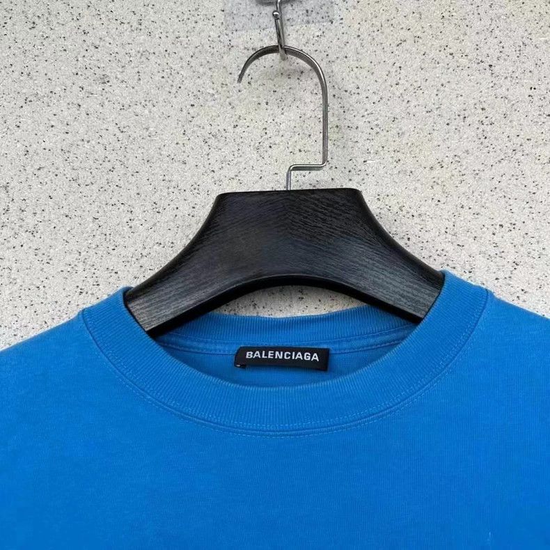 Balenciaga Balenciaga Blue MasterCard Short Sleeve Size US S / EU 44-46 / 1 - 2 Thumbnail