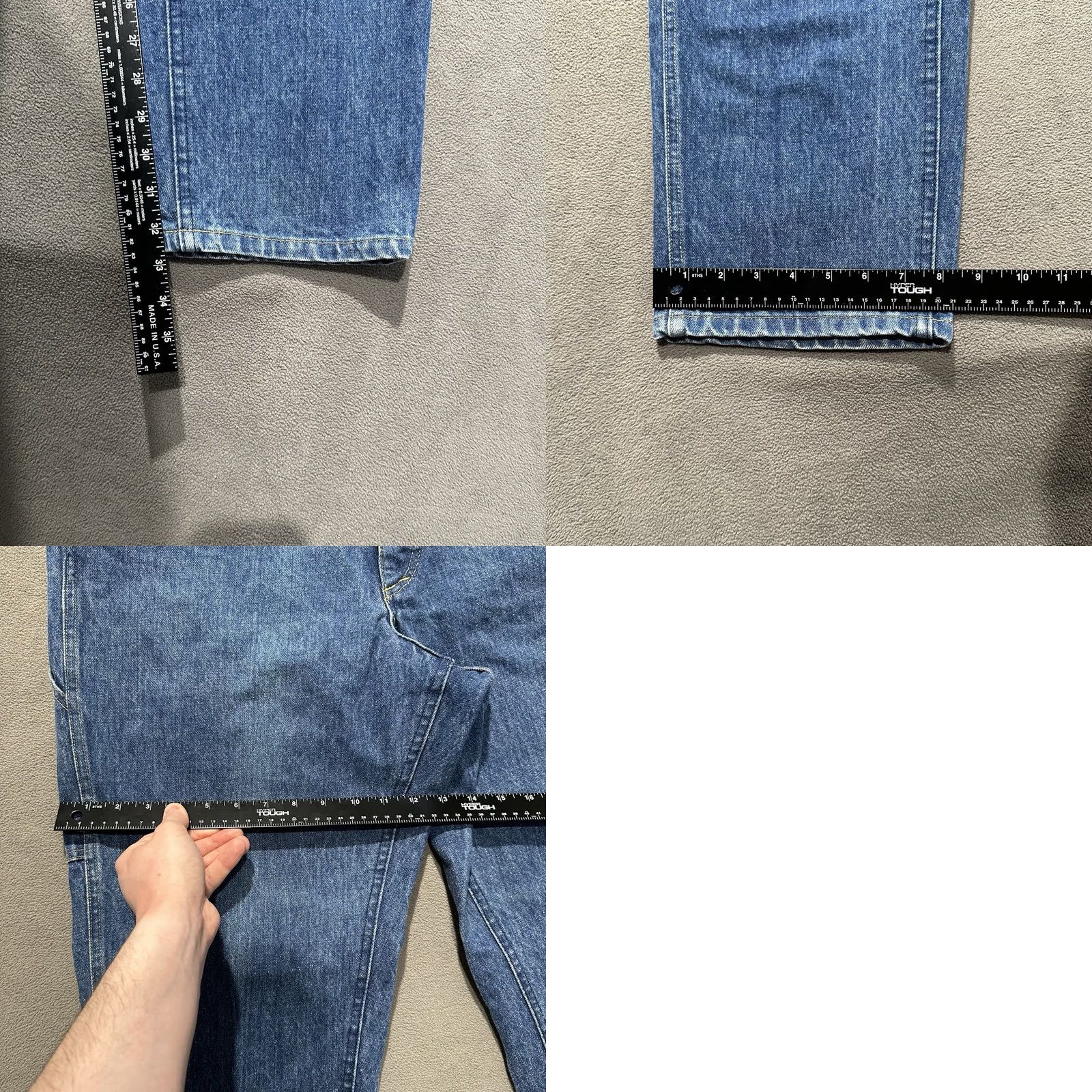 Vintage VINTAGE L.L. Bean West Branch Jeans Mens 38x34 Denim Blue Button Fly Union USA EUC 5-Pocket Workwear USA 80s Mens Size US 38 / EU 54 - 11 Thumbnail