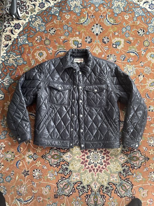 Stussy RARE NEW Stussy Quilted Ranch Jacket — DOPE 🤑 BLACK Grailed
