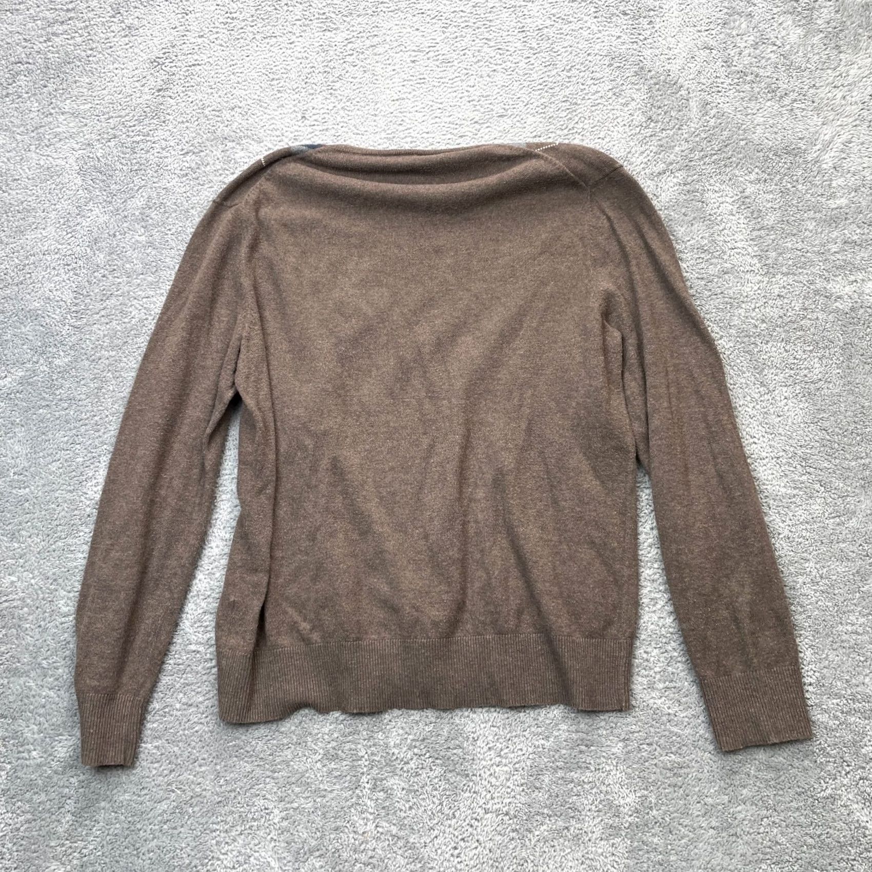 Gap Gap Mens Sweater Knit Pullover V-Neck Long Sleeve Brown M Preppy Argyle Knit Style Tight-Knit Cotton Regular Vintage: No Size US M / EU 48-50 / 2 - 5 Thumbnail