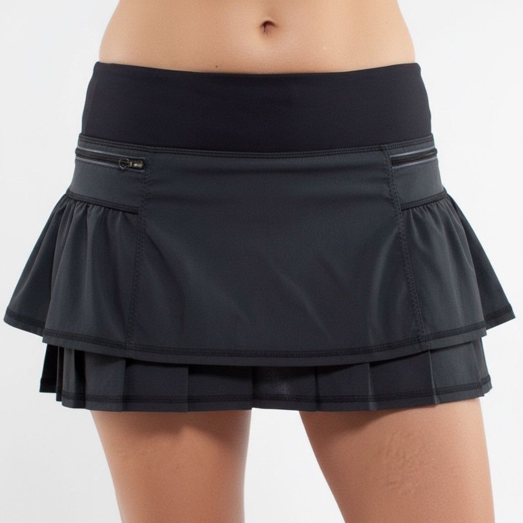 Lululemon Lululemon Rare Personal Run Your Heart Out Black skirt sz.8 Size 30" / US 8 / IT 44 - 1 Thumbnail