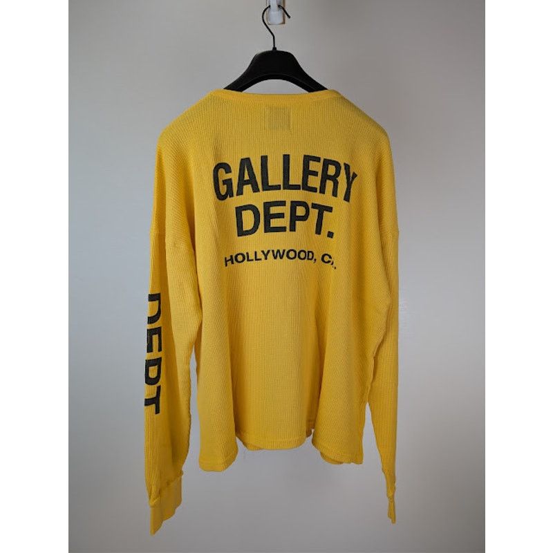 Gallery Dept. o1rshd1 Long Sleeved Waffle Knit T-Shirt in Yellow Size US XL / EU 56 / 4 - 1 Thumbnail