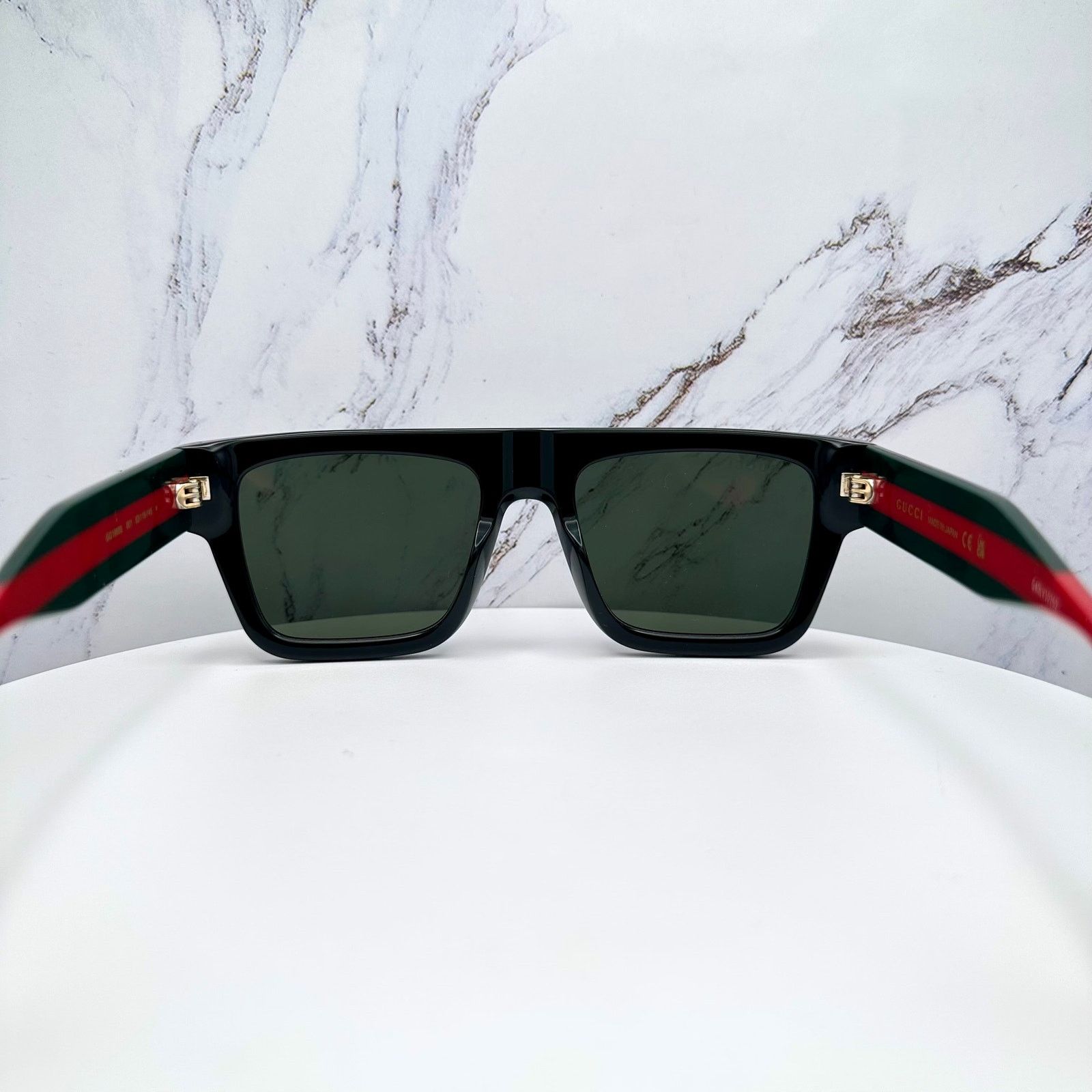 Gucci New GUCCI Sunglasses Black Classic Web Arm Authentic 2025 Size ONE SIZE - 13 Thumbnail