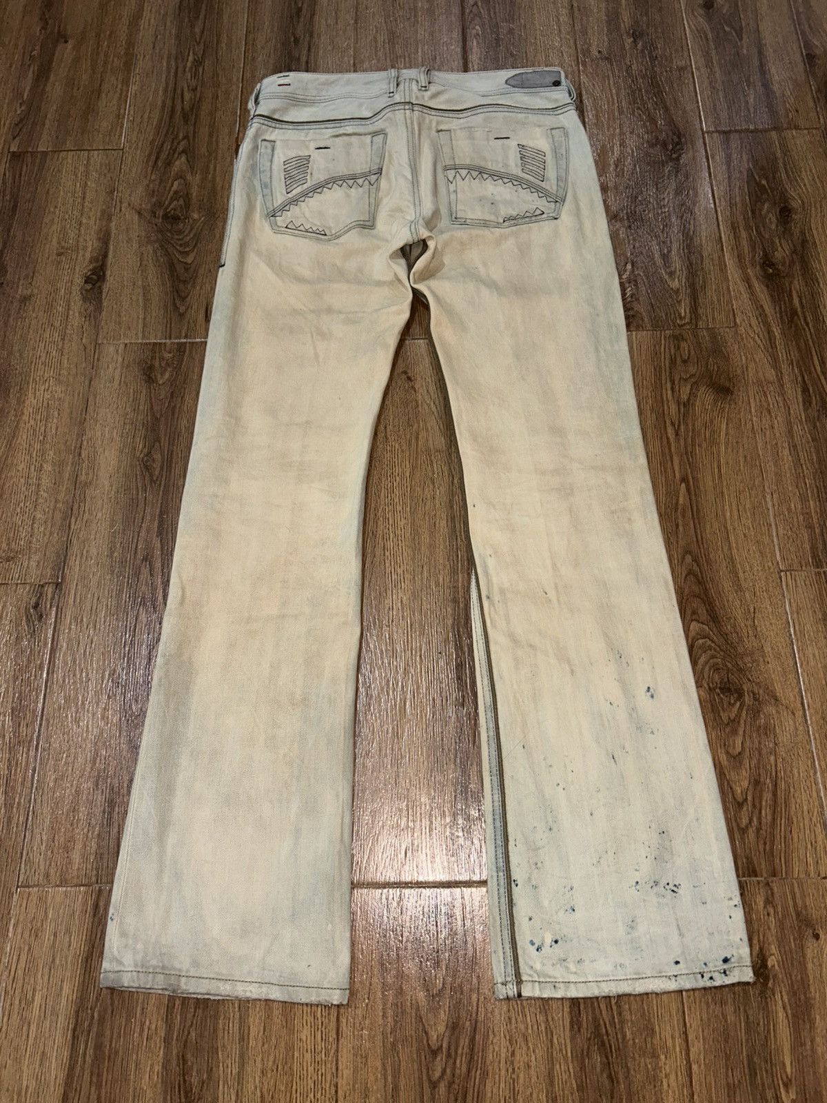Diesel Diesel Zatiny Bootcut Distressed Mudwash Jeans Size 32" / US 10 / IT 46 - 1 Thumbnail