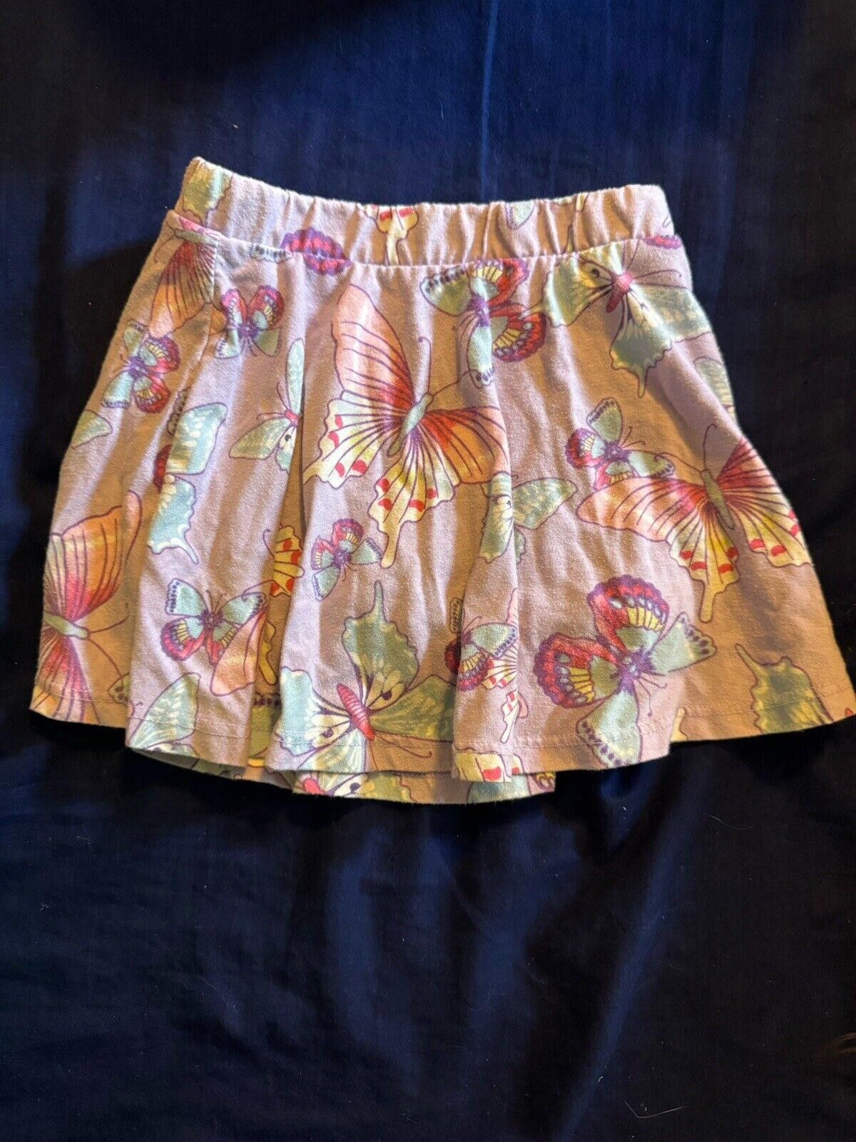 Designer 3T Pink Butterfly Skirt Built In Shorts Size 24" / US 00 / IT 34 - 1 Thumbnail