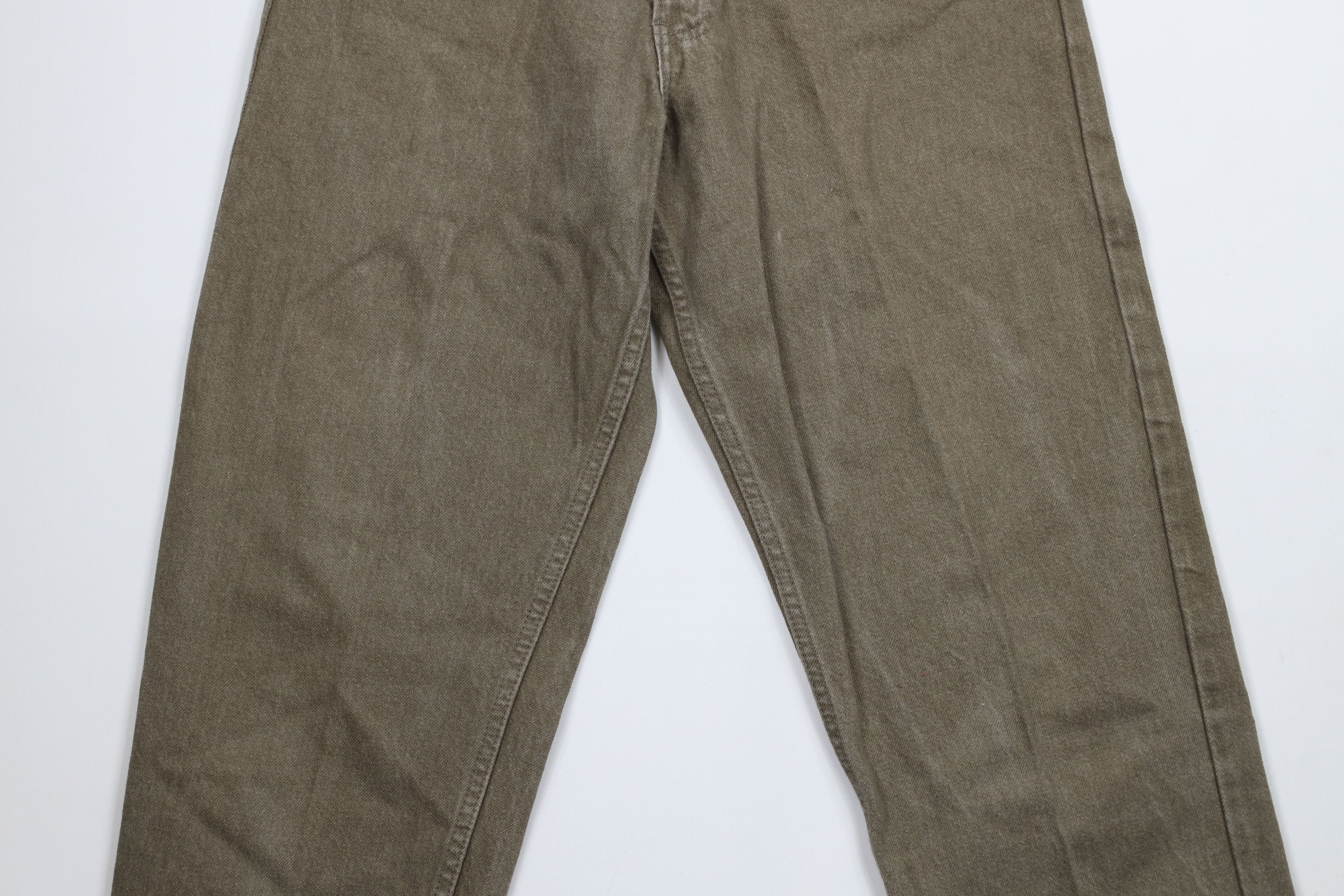 Levi's × Vintage Vintage 90s Levis 550 Orange Tab Tapered Leg Jeans Green USA Size US 34 / EU 50 - 3 Thumbnail
