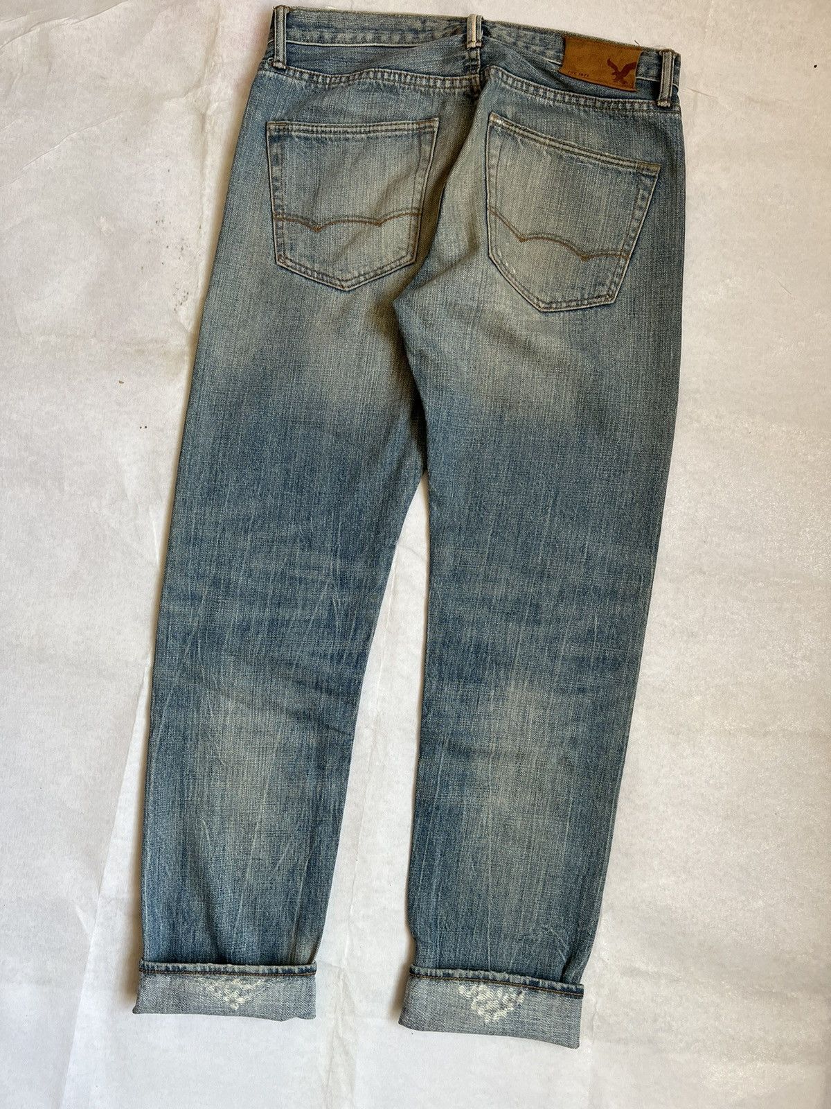 American Eagle Outfitters Vtg American Eagle Fly Button Selvedge Denim Kurt Cobain Size US 32 / EU 48 - 14 Thumbnail