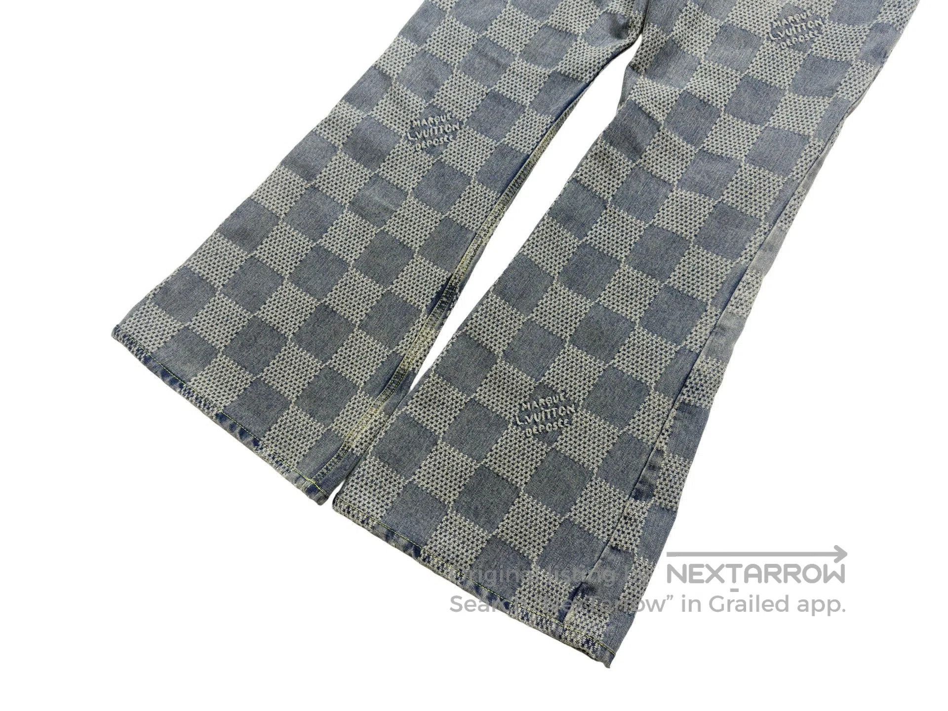 Louis Vuitton Louis Vuitton Checkerboard Flare Jeans. Size US 32 / EU 48 - 6 Thumbnail